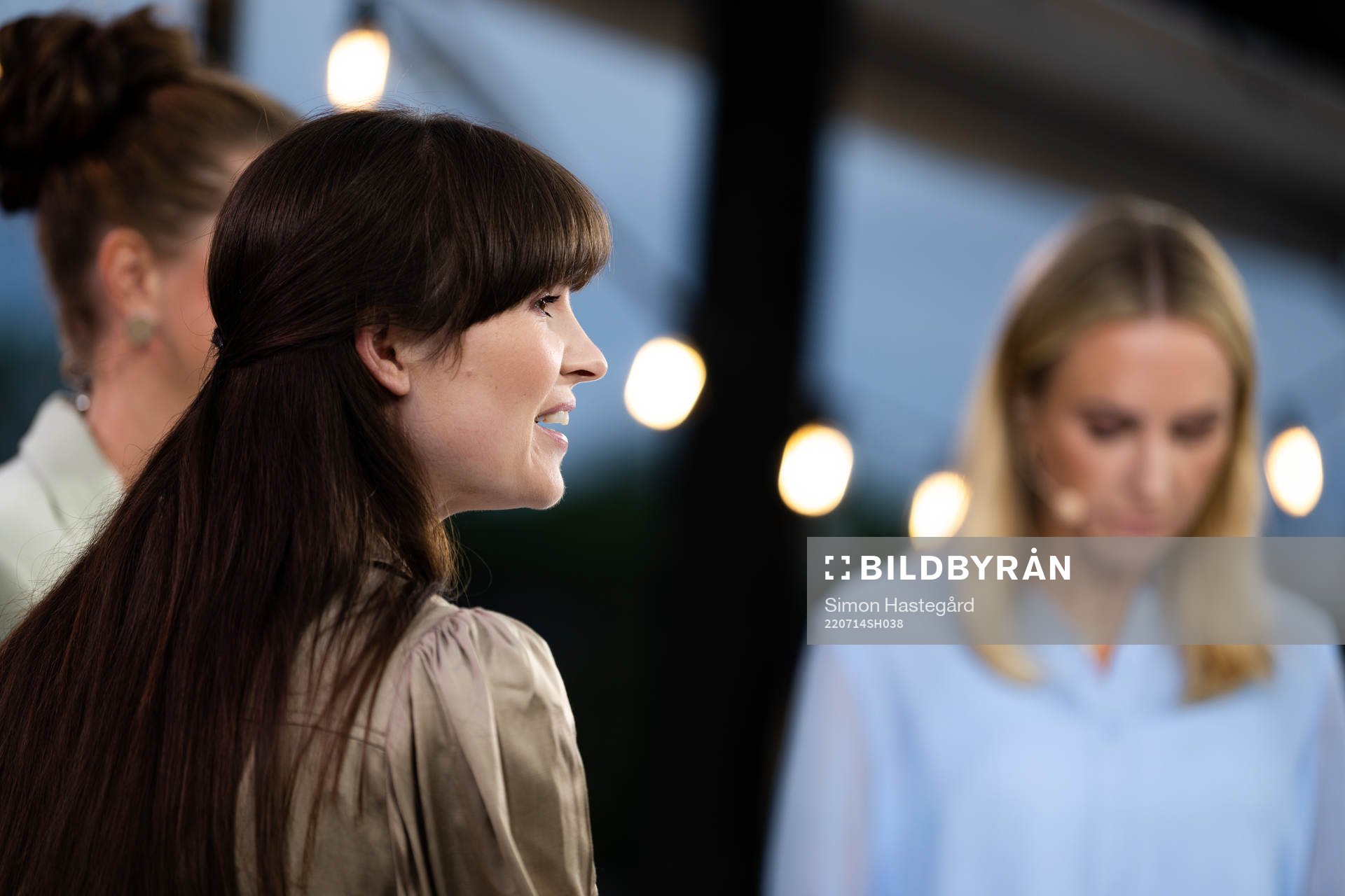 Vicki Blommé i Tv4/Cmores EM-studio