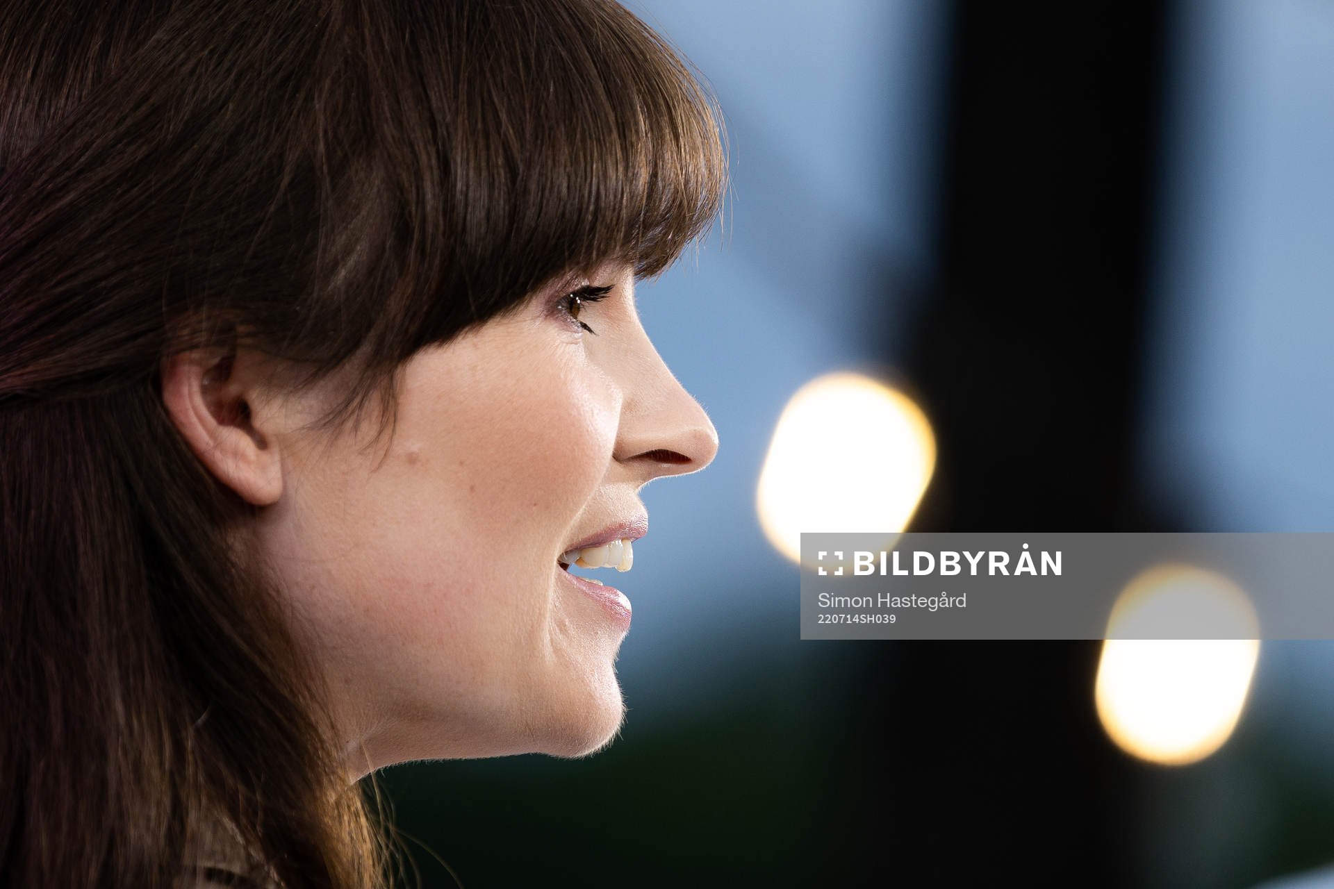 Vicki Blommé i Tv4/Cmores EM-studio