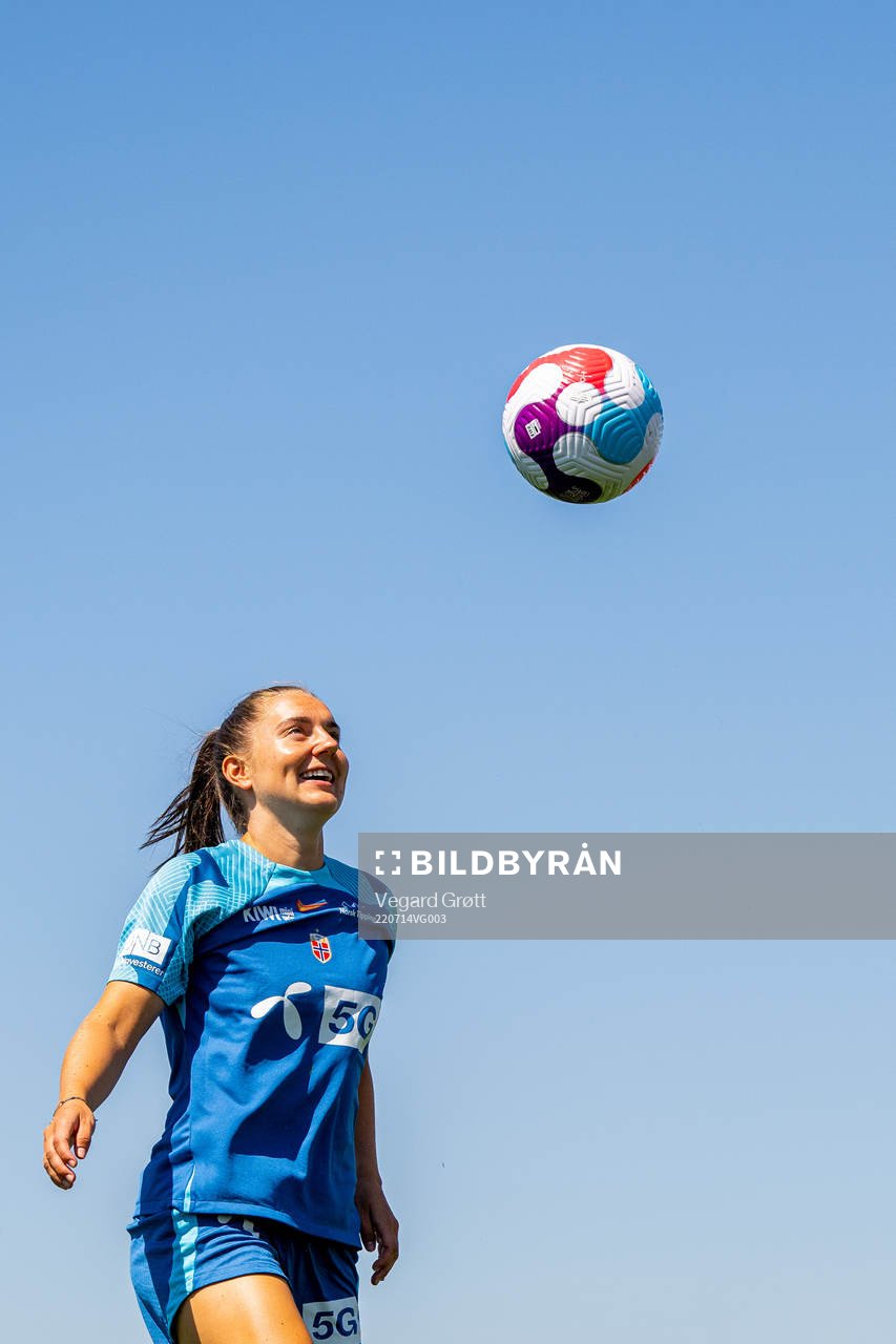 Vilde Bøe Risa of the Norwegian national football team at