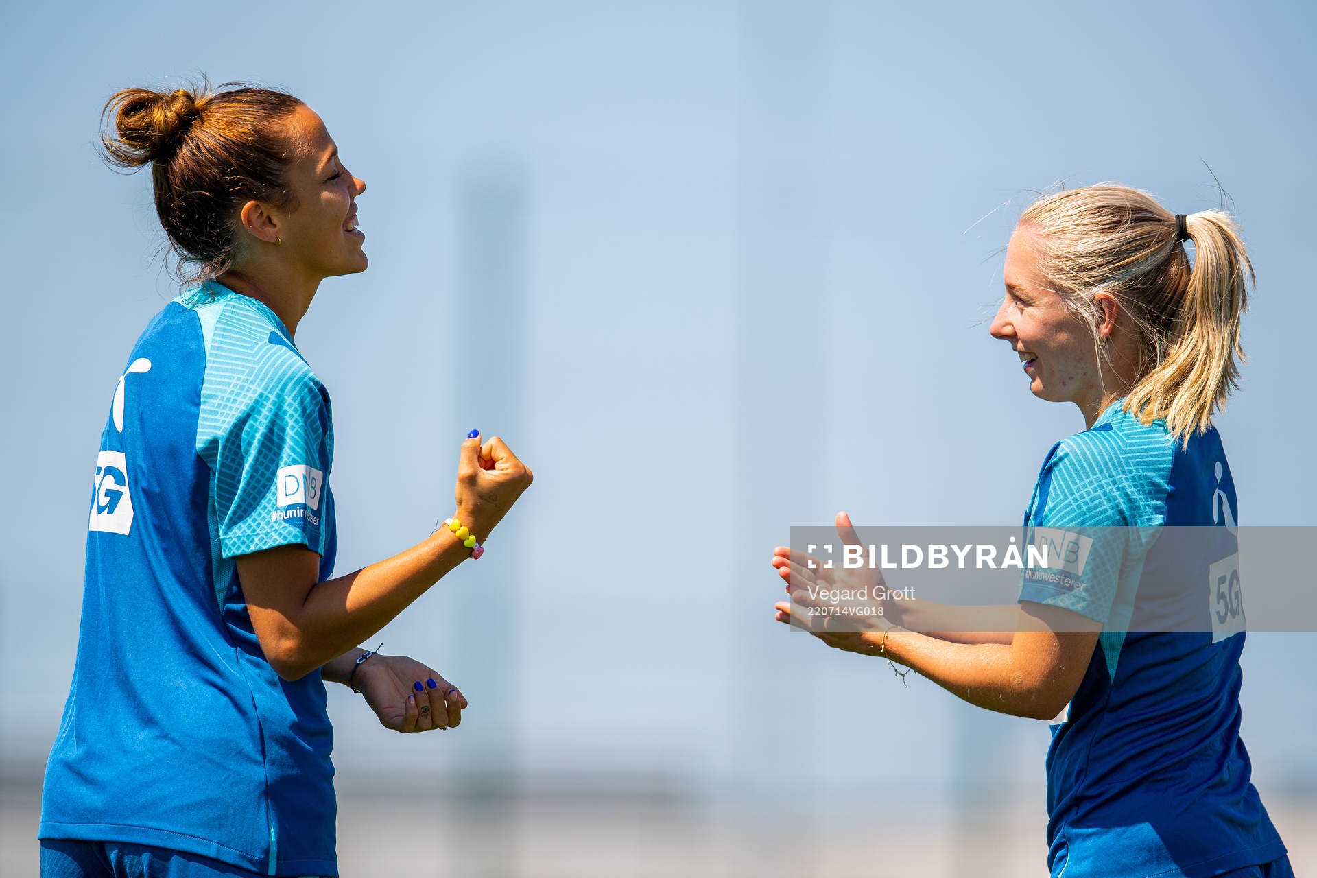 Celin Bizet Ildhusøy and Thea Bjelde of the Norwegian