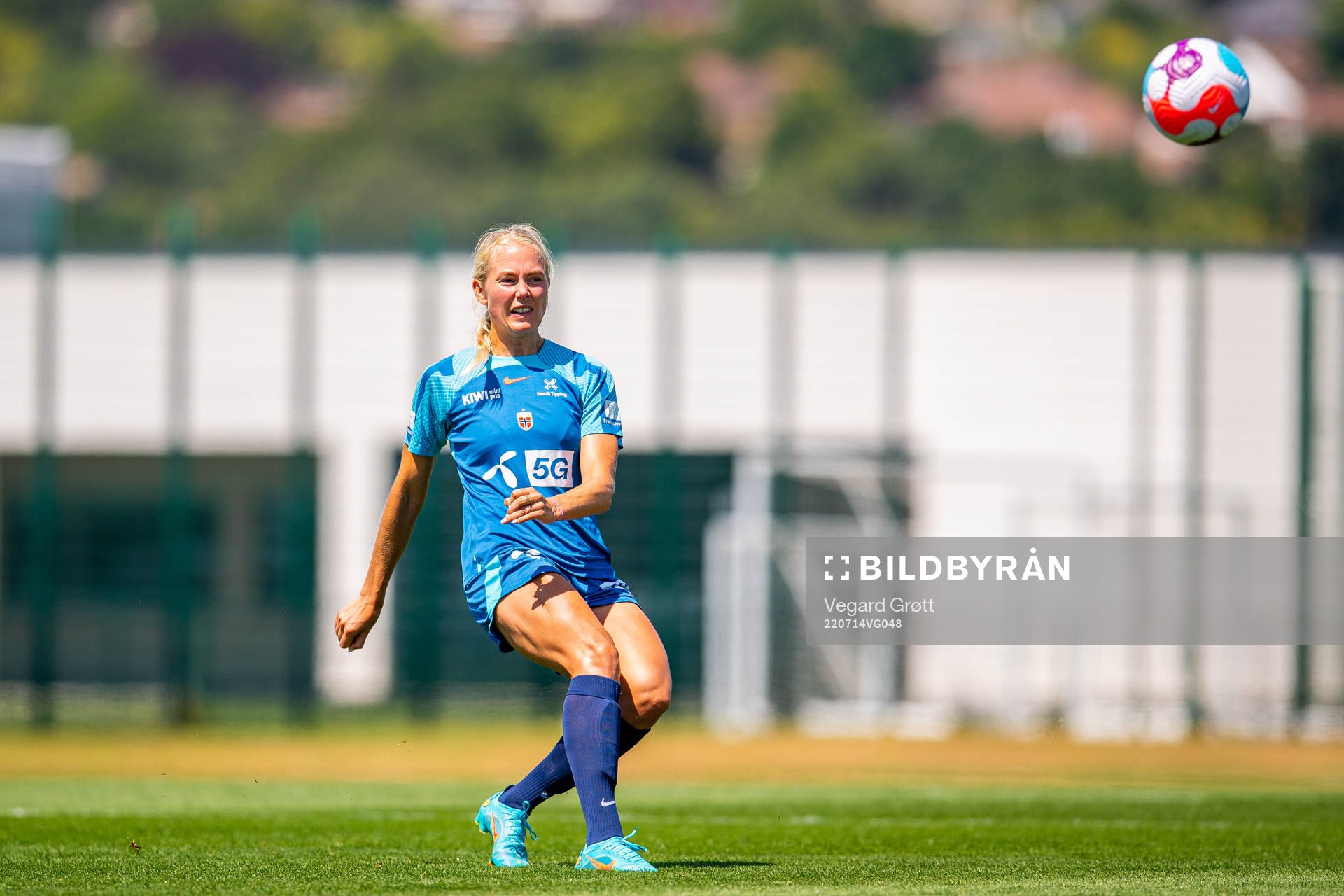 Guro Bergsvand of the Norwegian national football team at a