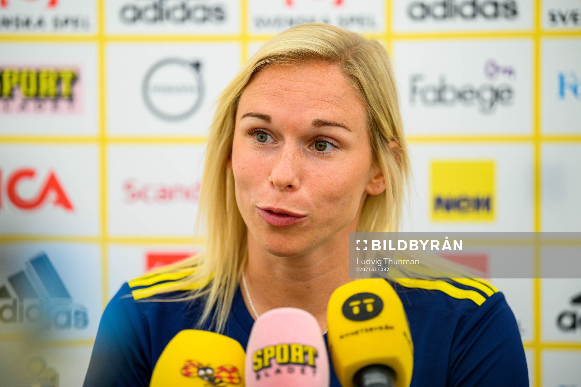 Jonna Andersson of the Swedish women's national football