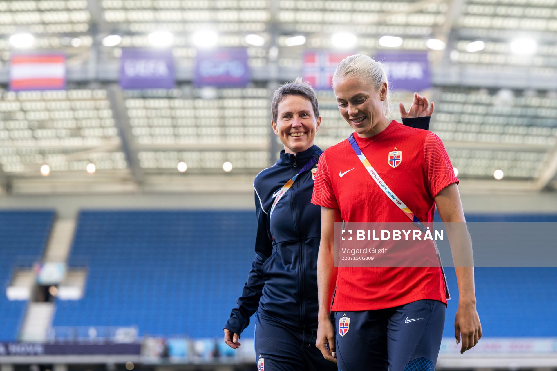 Lena Tyriberget, assistant coach and Guro Bergsvand of