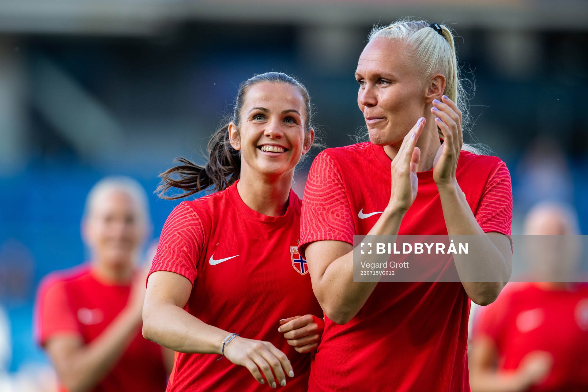 Tuva Hansen and Maria Thorisdottir of Norway