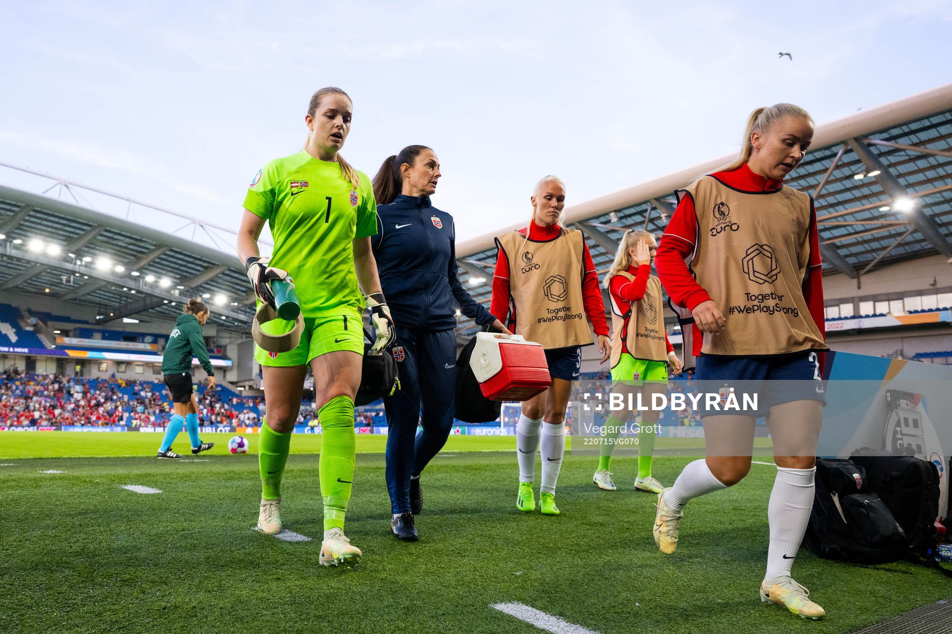 Goalkeeper Guro Pettersen of Norway