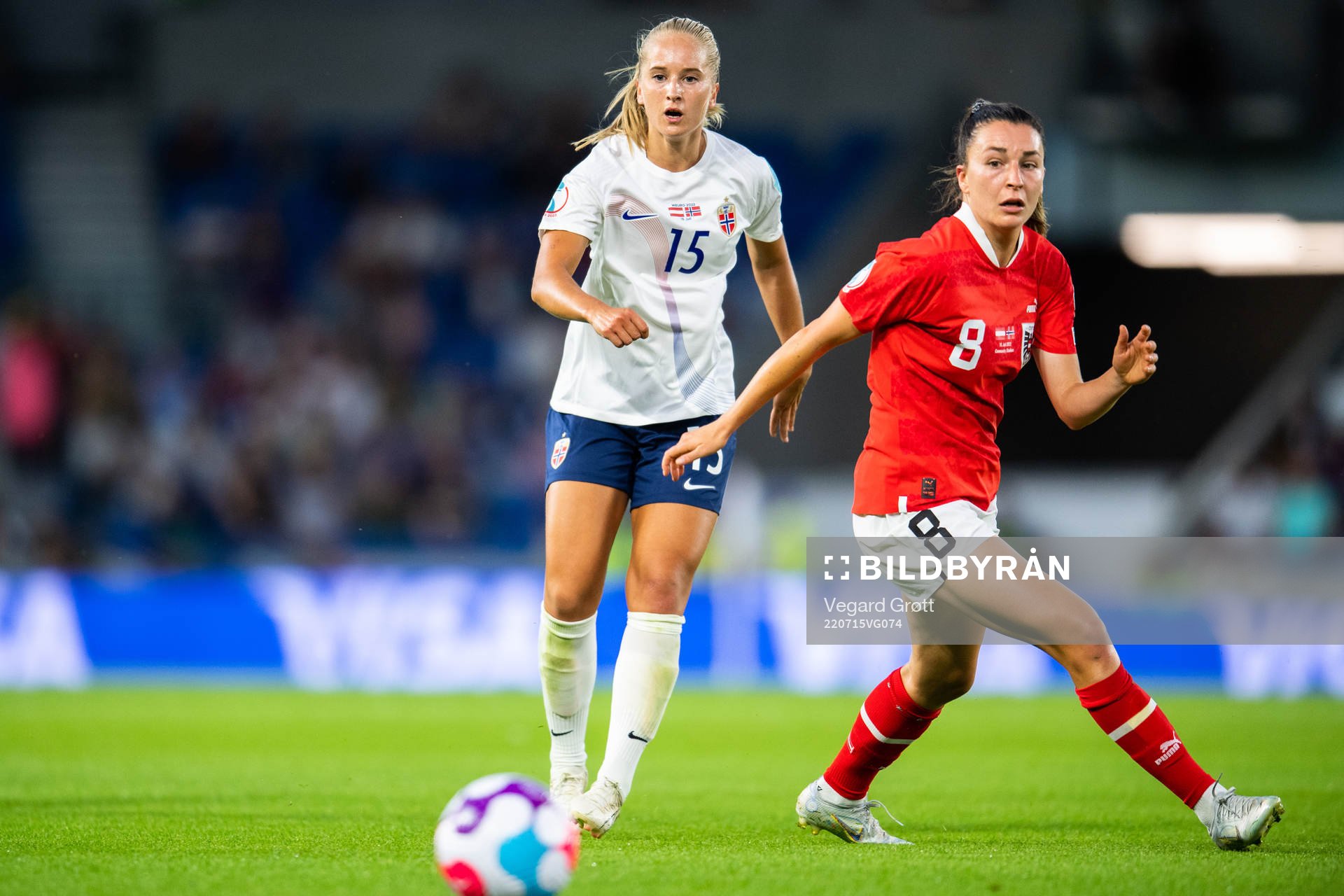 Amalie Eikeland of Norway and Barbara Martina Dunst of