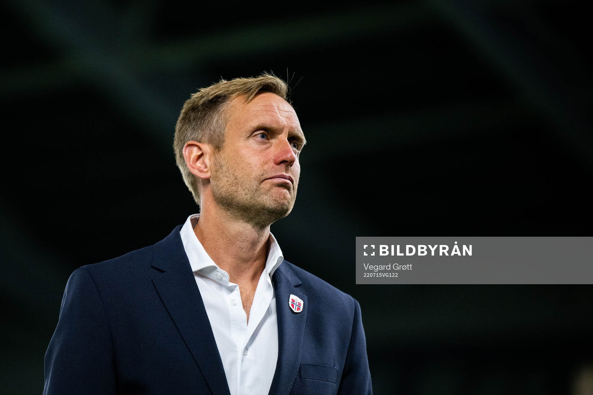 Head coach Martin Sjögren of Norway looks dejected
