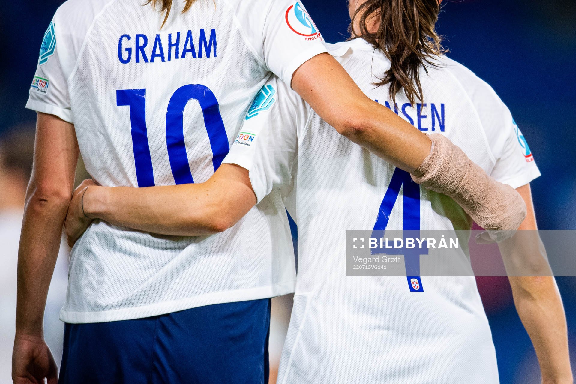 Caroline Graham Hansen and Tuva Hansen of Norway look