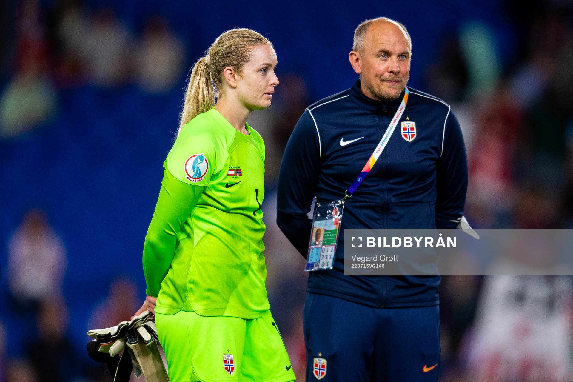 Goalkeeper Guro Pettersen and sports psychologist Andreas