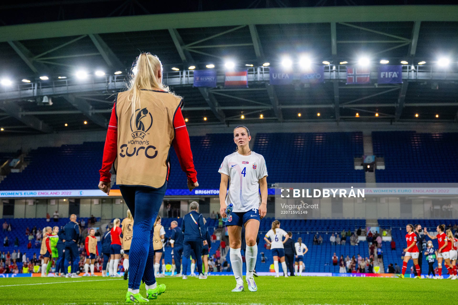 Tuva Hansen of Norway looks dejected