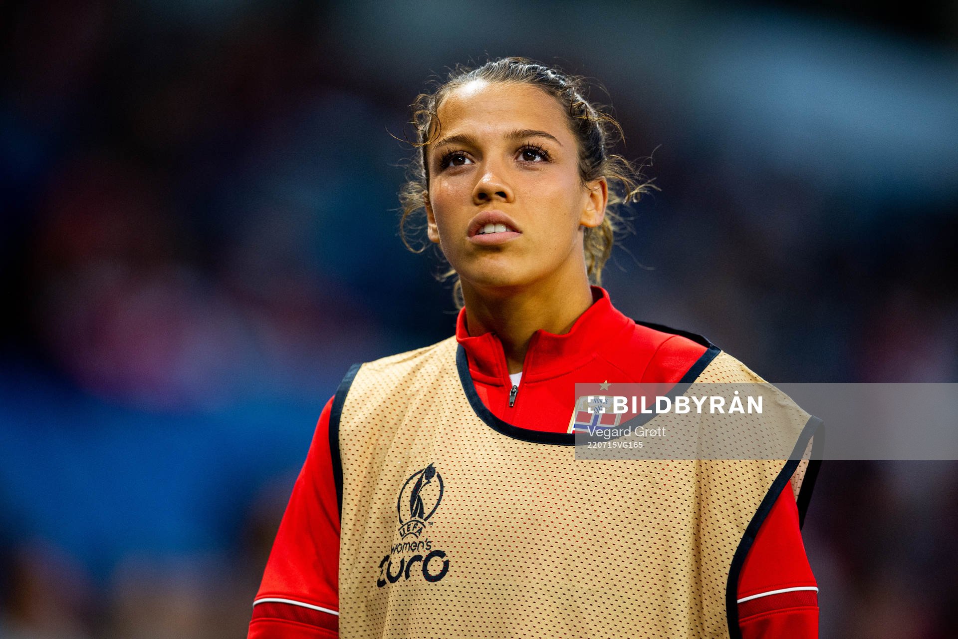Celin Bizet Ildhusøy of Norway warms up
