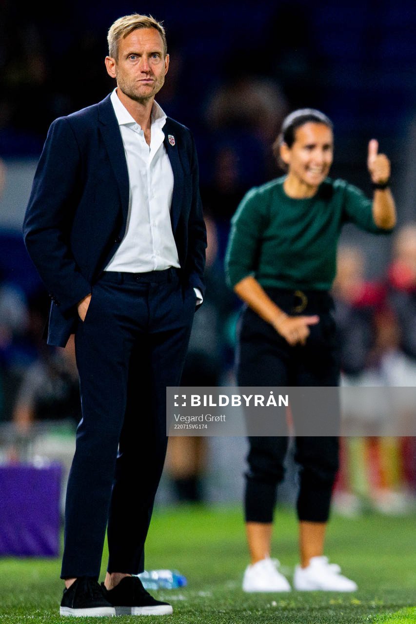 Martin Sjögren, head coach of Norway, and Irene Fuhrmann,