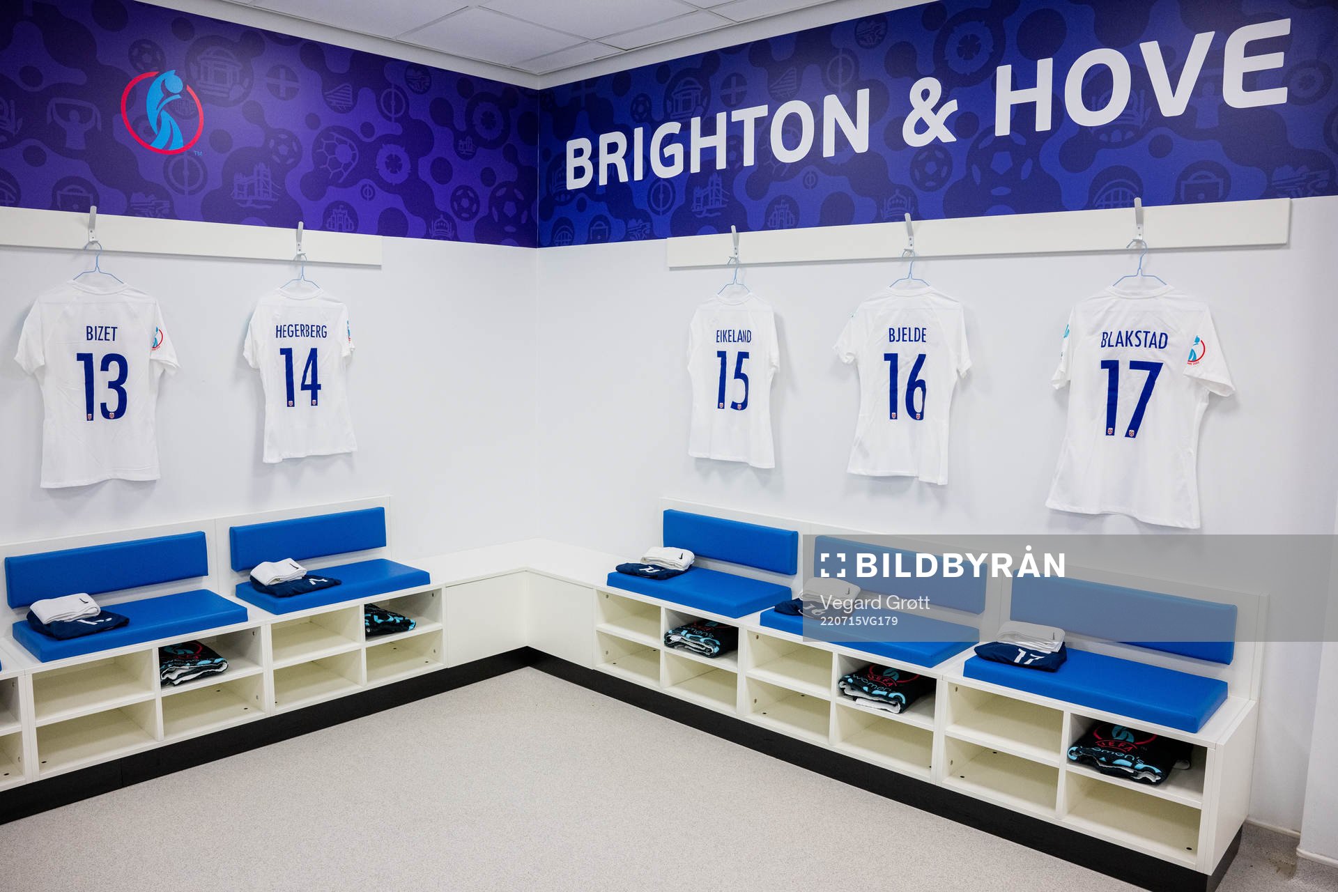 The kits of Celin Bizet Ildhusøy, Ada Hegerberg, Amalie