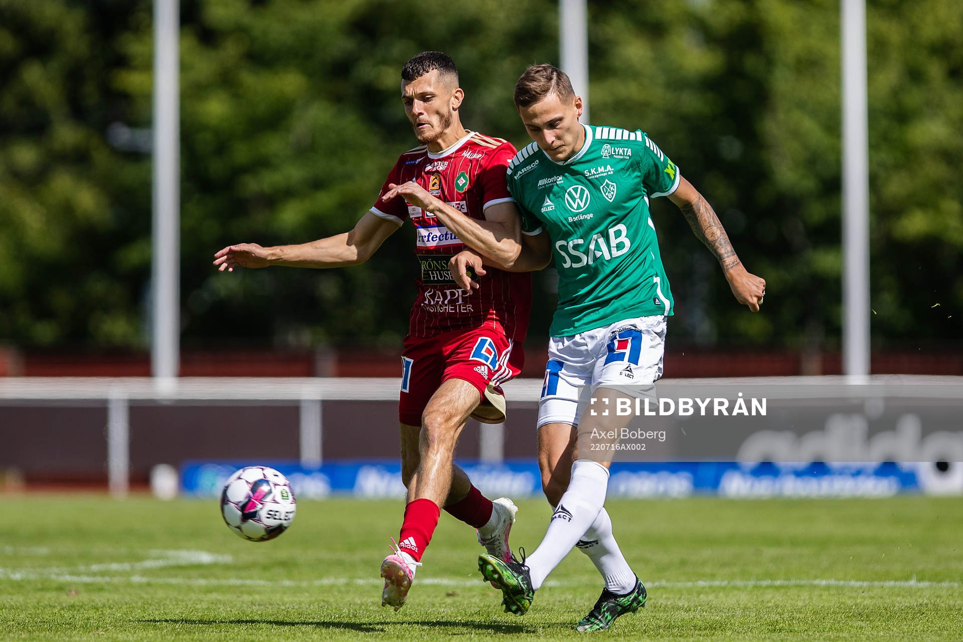 Brages Pontus Rödin och Skövdes Yohann Fellrath