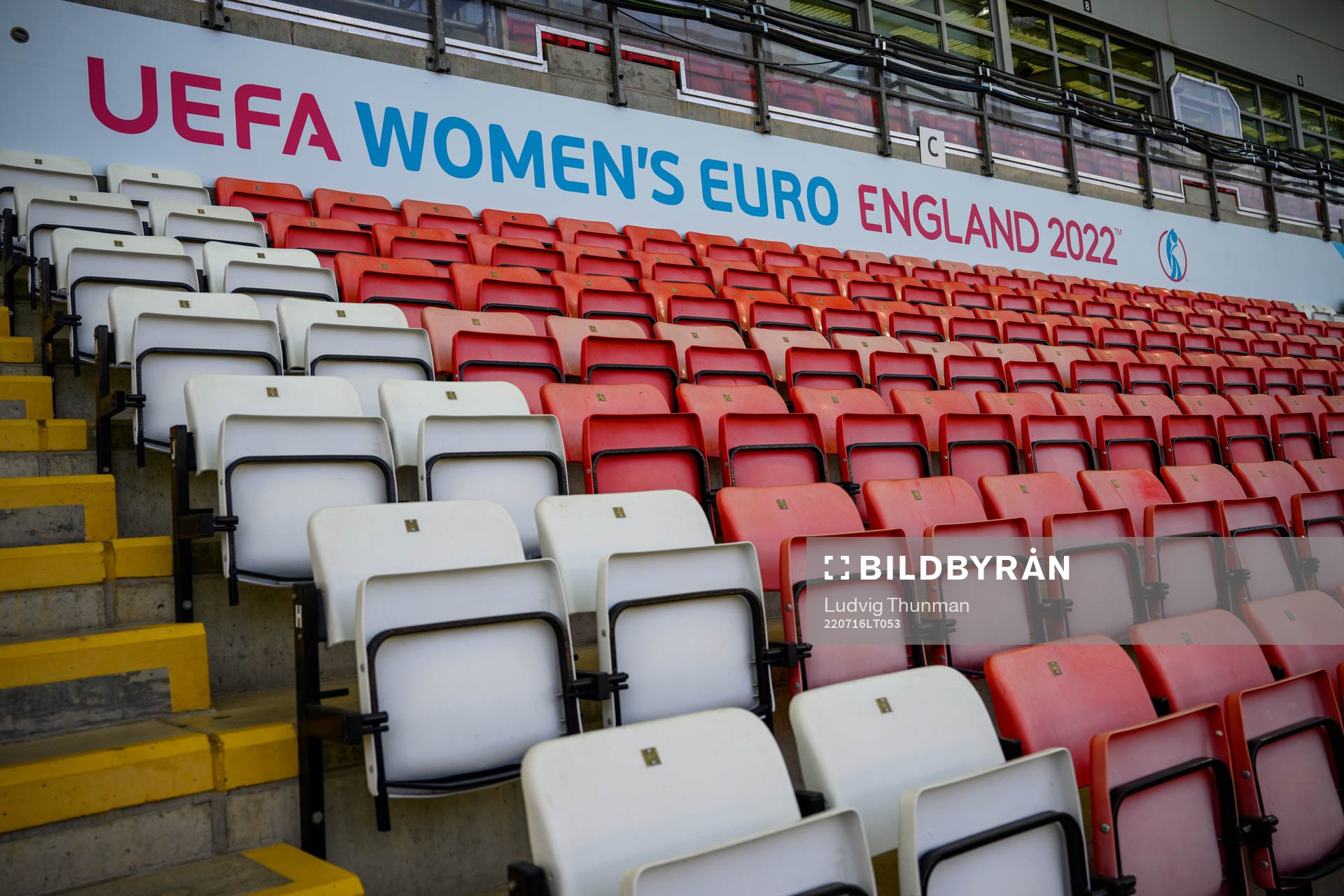 Signage for the UEFA Women's Euro England 2022