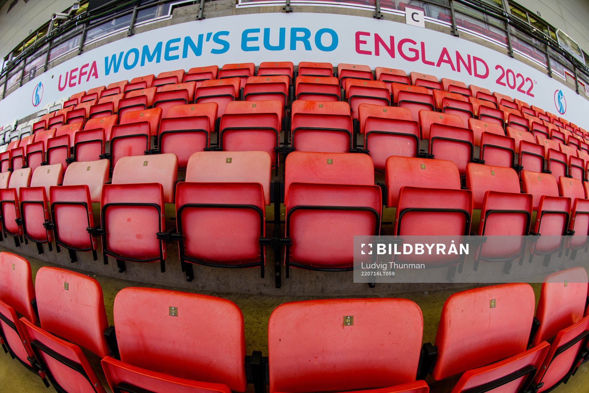 Signage for the UEFA Women's Euro England 2022