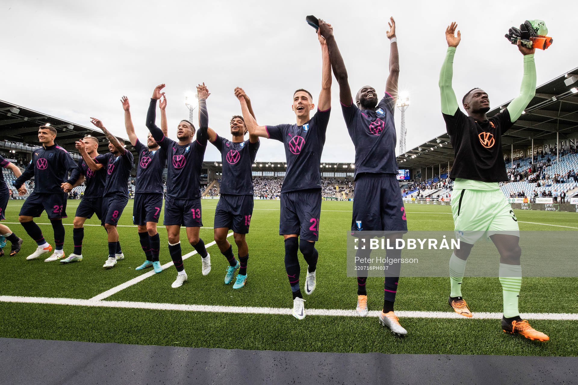Malmö FFs spelare jublar
