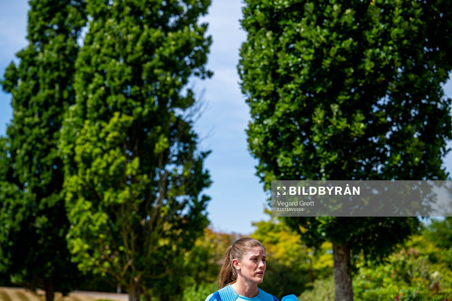 Maren Mjelde of the Norwegian national football team at a