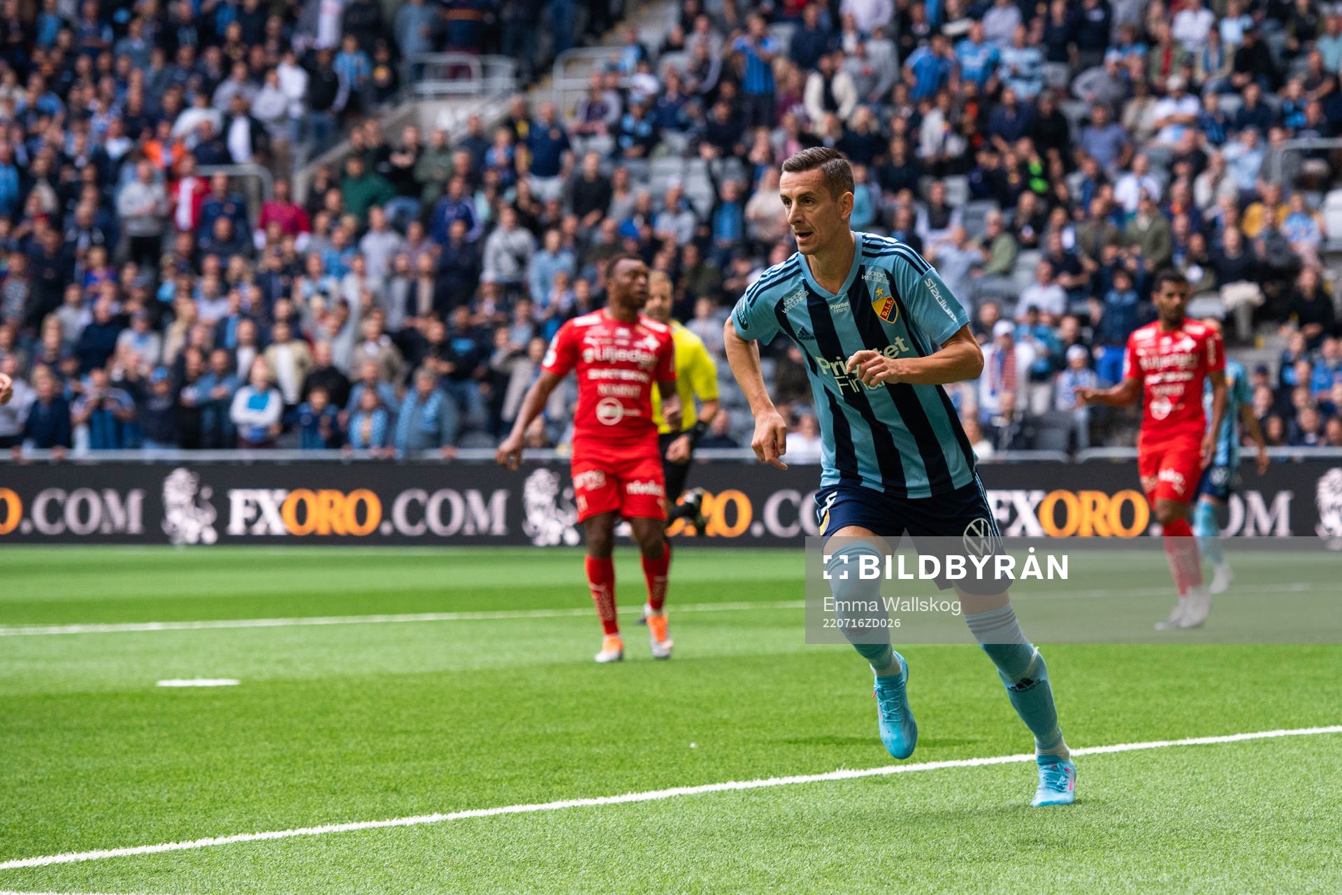 Djurgårdens Haris Radetinac jublar