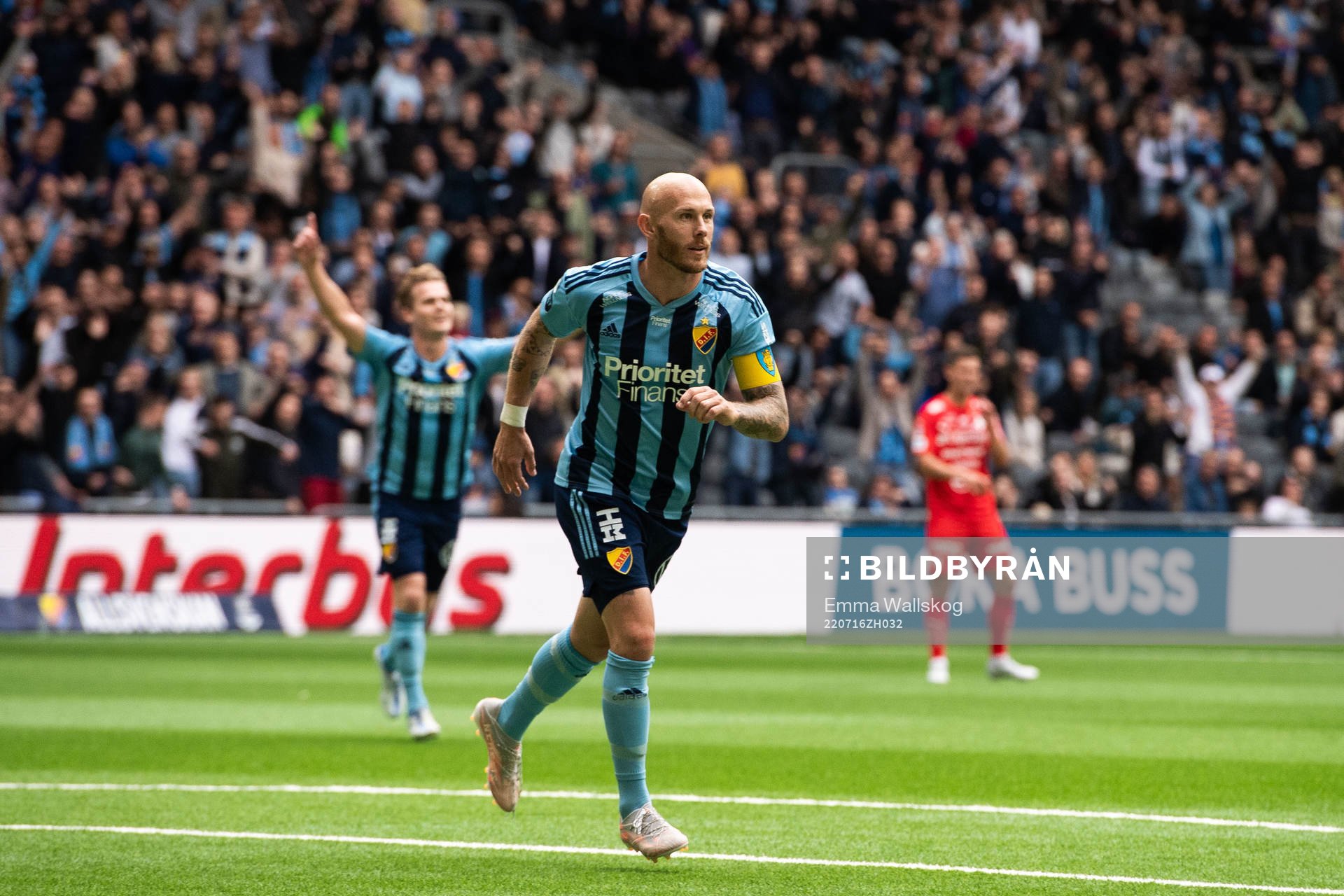 Djurgårdens Magnus Eriksson jublar