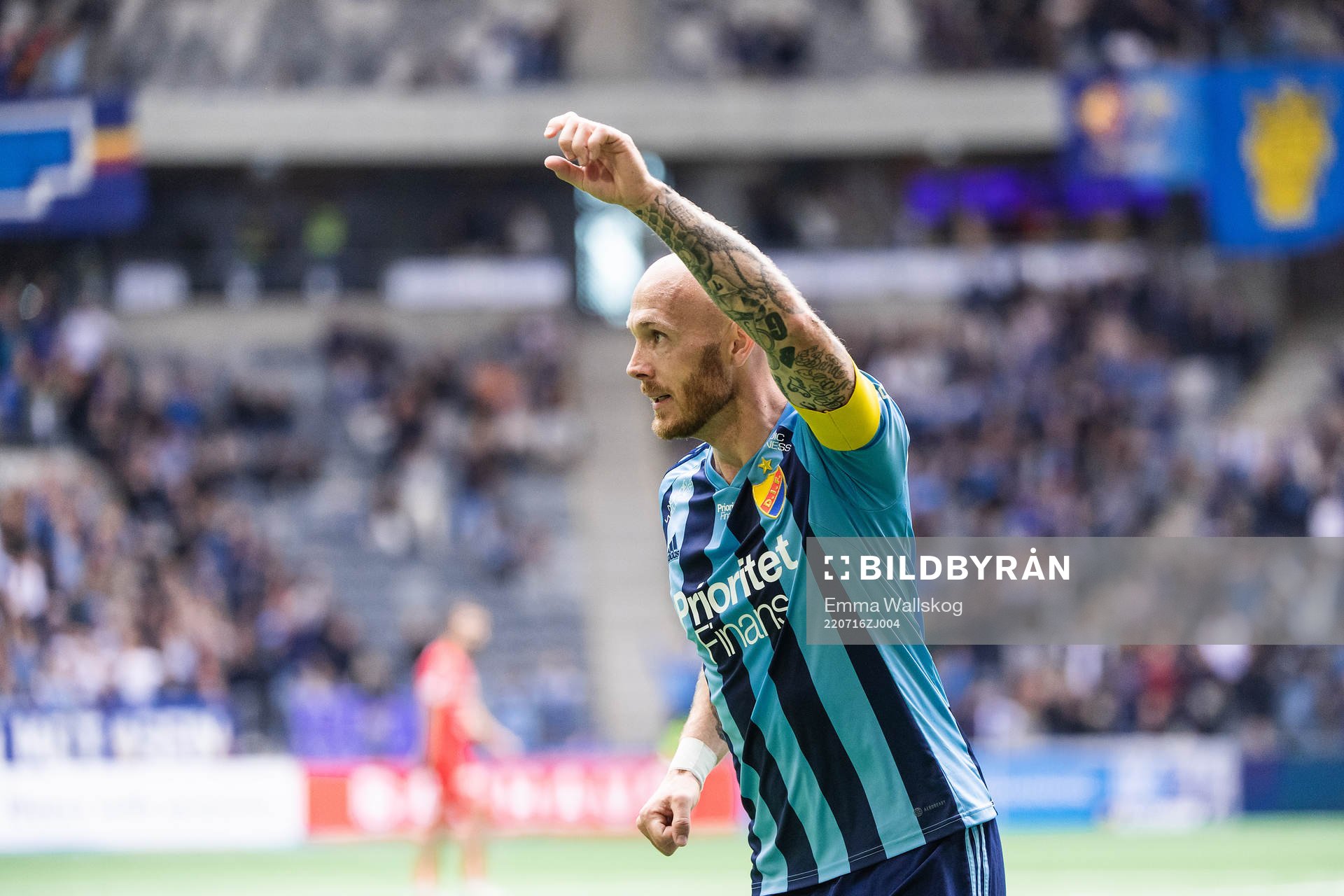 Djurgårdens Magnus Eriksson jublar
