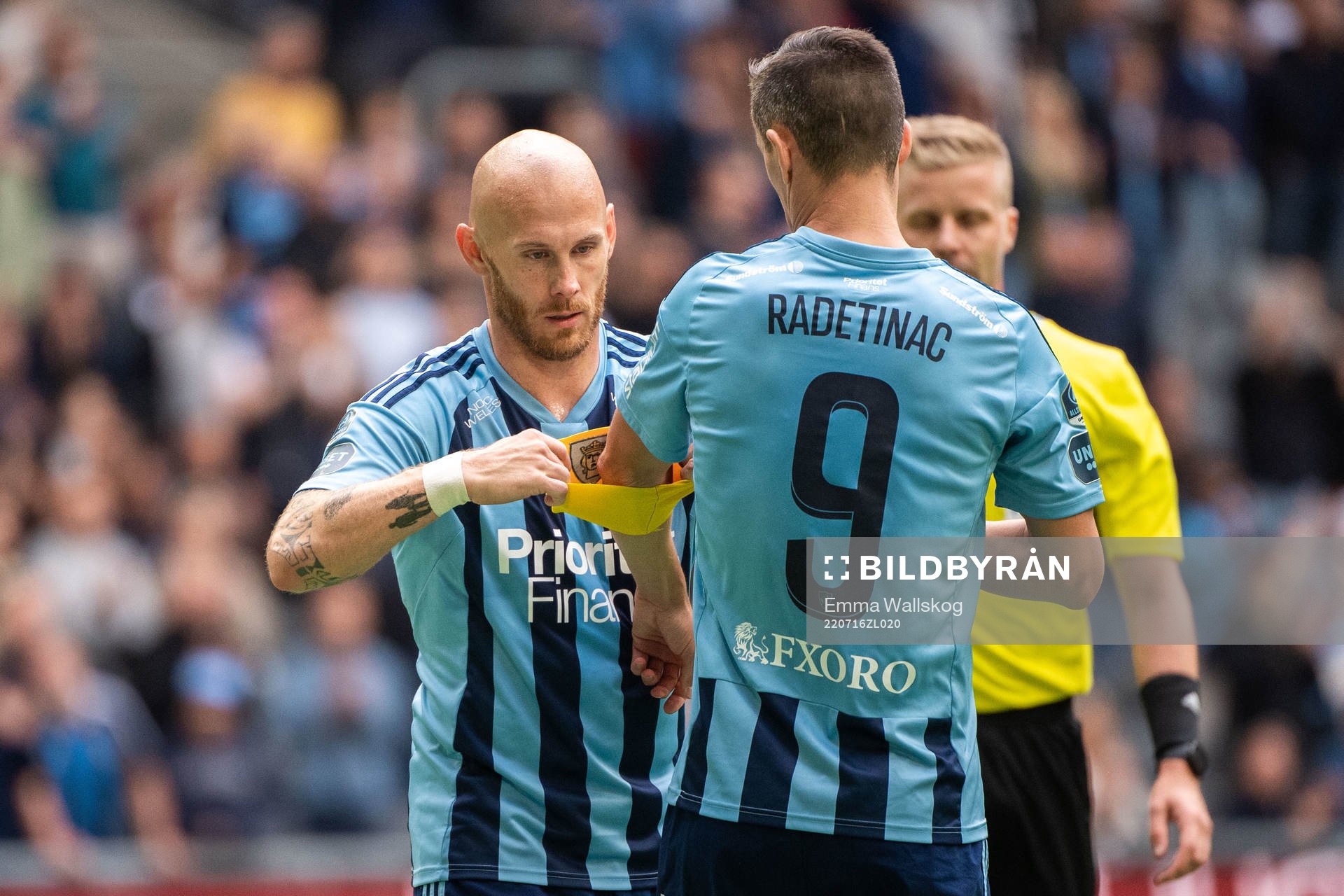 Djurgårdens Magnus Eriksson och Haris Radetinac