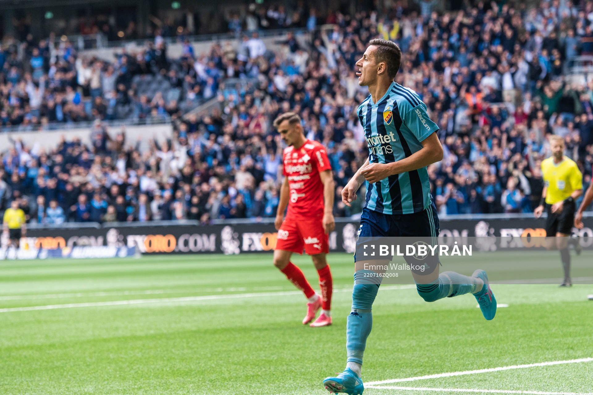 Djurgårdens Haris Radetinac jublar