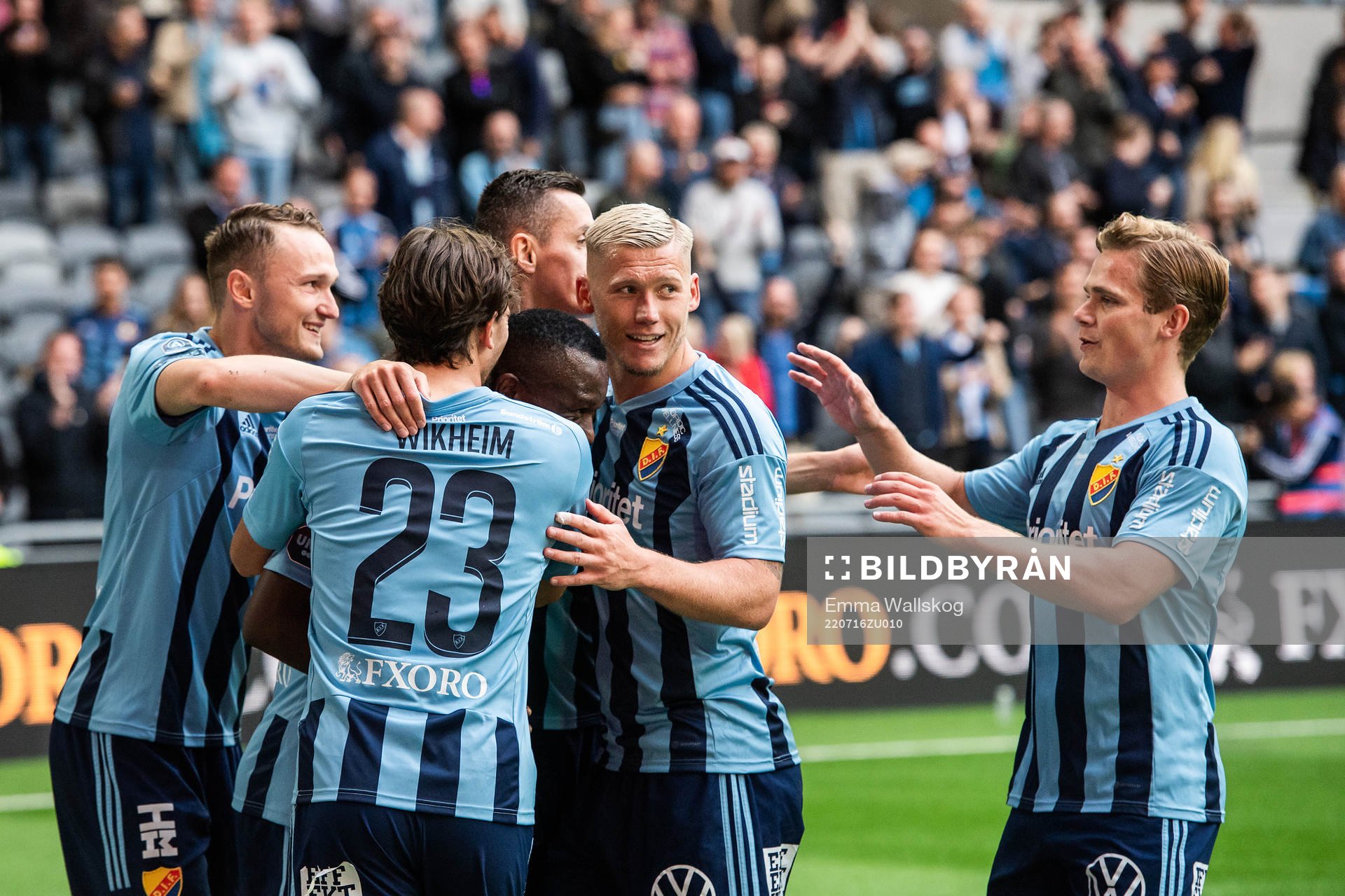 Djurgårdens Piotr Johansson, Gustav Wikheim, Haris