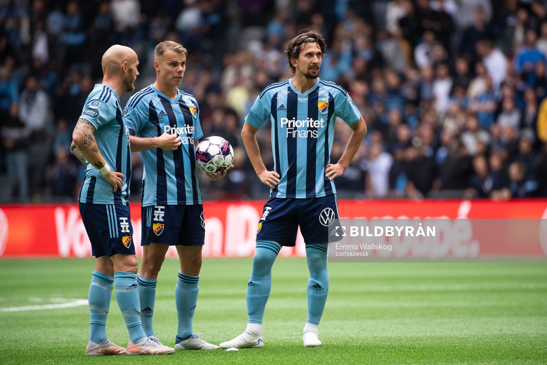 Djurgårdens Magnus Eriksson, Elias Andersson och Gustav