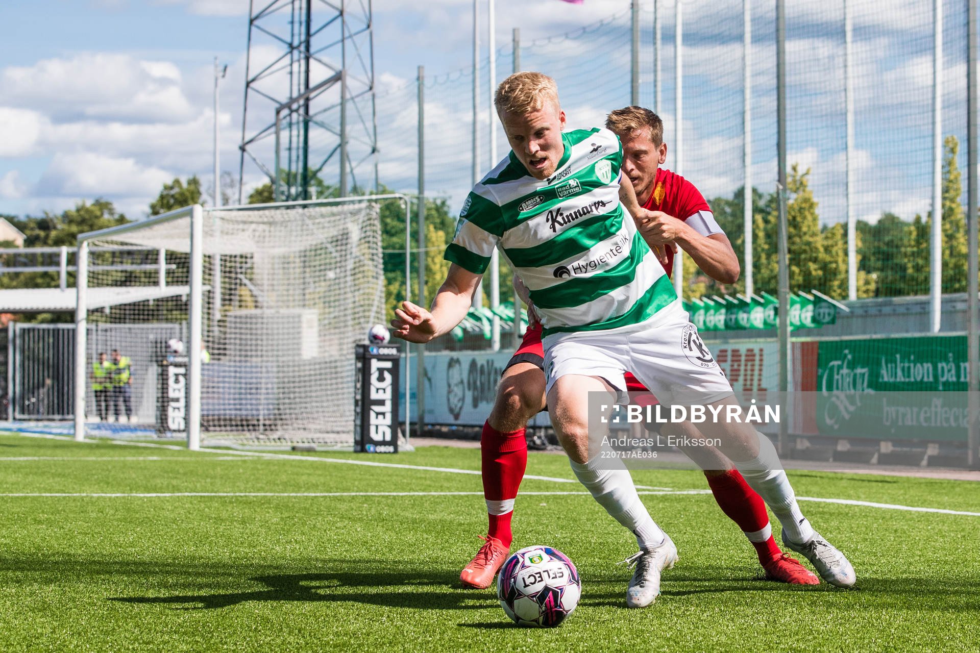 Västerås Simon Johansson och Landskronas Philip Andersson
