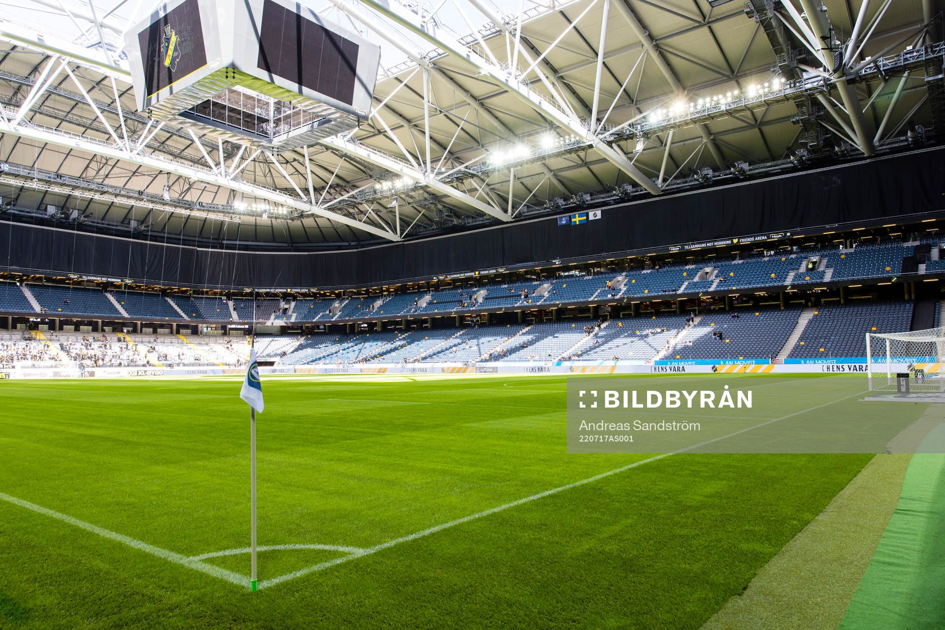 Vy över Friends Arena