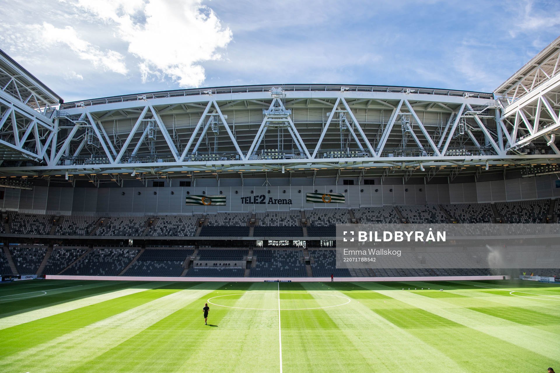 Interiör vy över Tele2 Arena