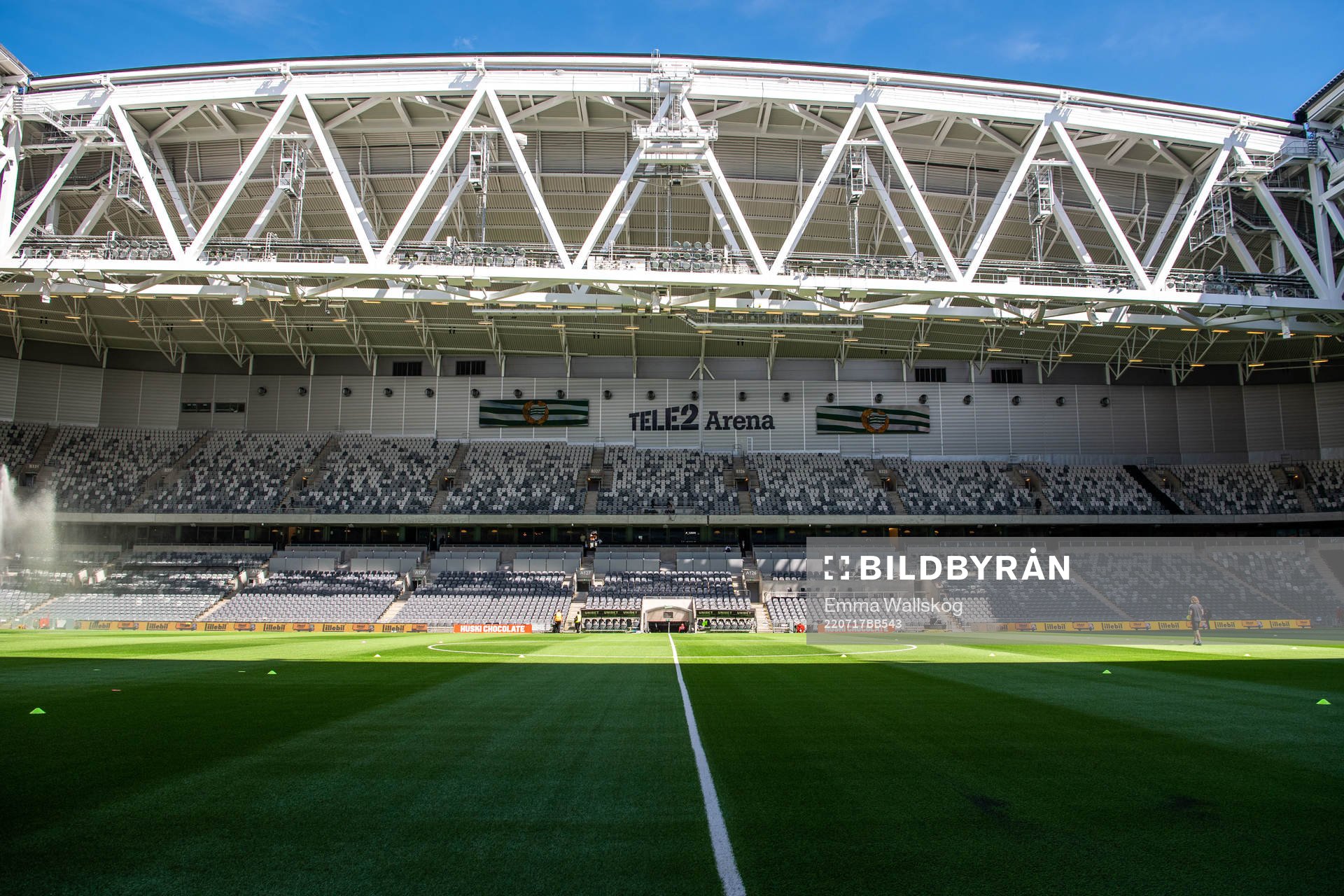 Interiör vy över Tele2 Arena