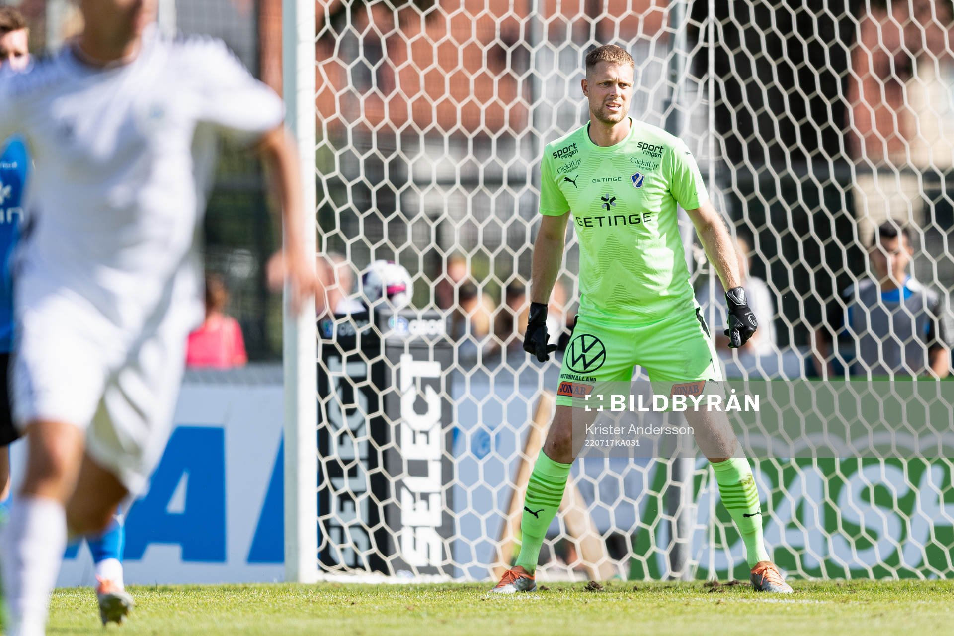 Halmstads målvakt Malkolm Nilsson Säfqvist
