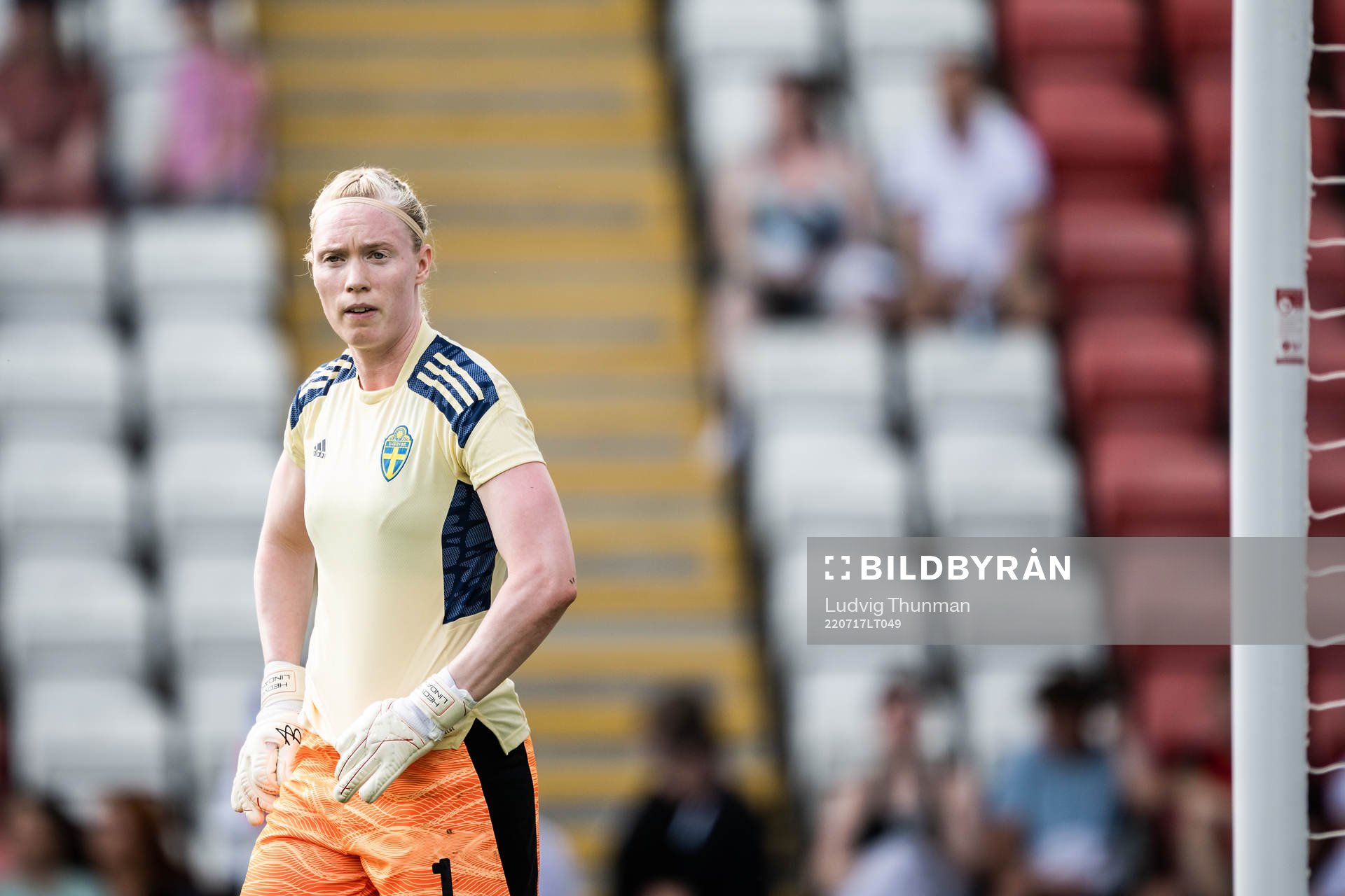 goalkeeper Hedvig Lindahl of Sweden