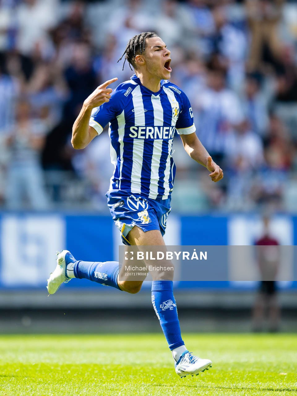 IFK Göteborgs Alexander Jallow jublar
