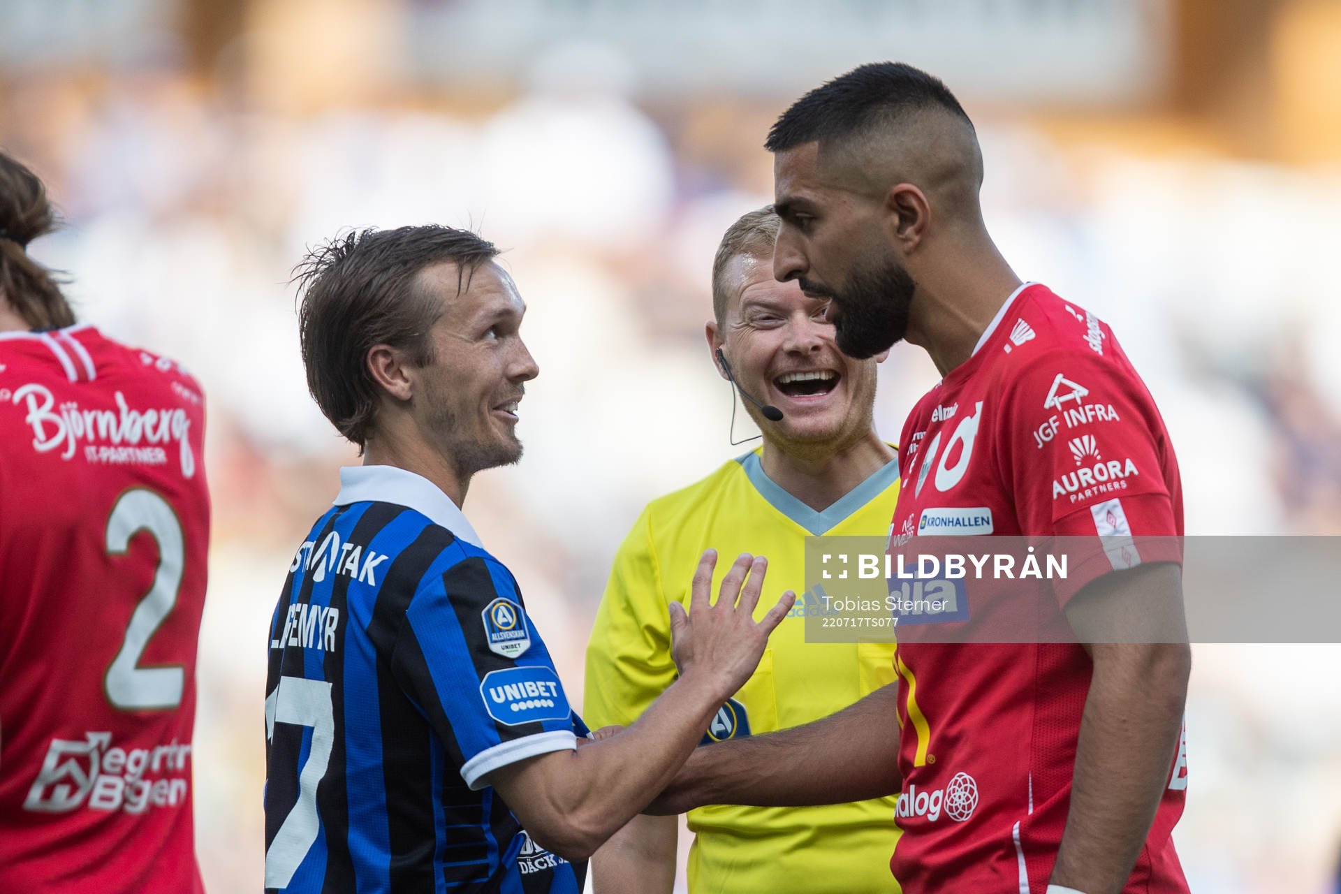Sirius Patrik Karlsson Lagemyr och Degerfors Sean Sabetkar