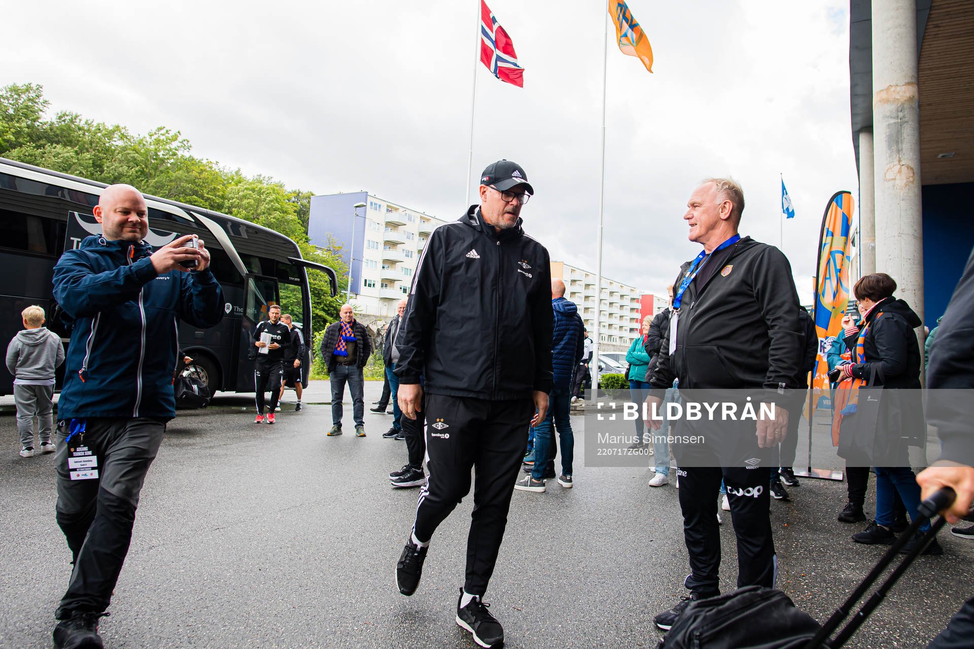 Kjetil Rekdal, head coach of Rosenborg, arrives