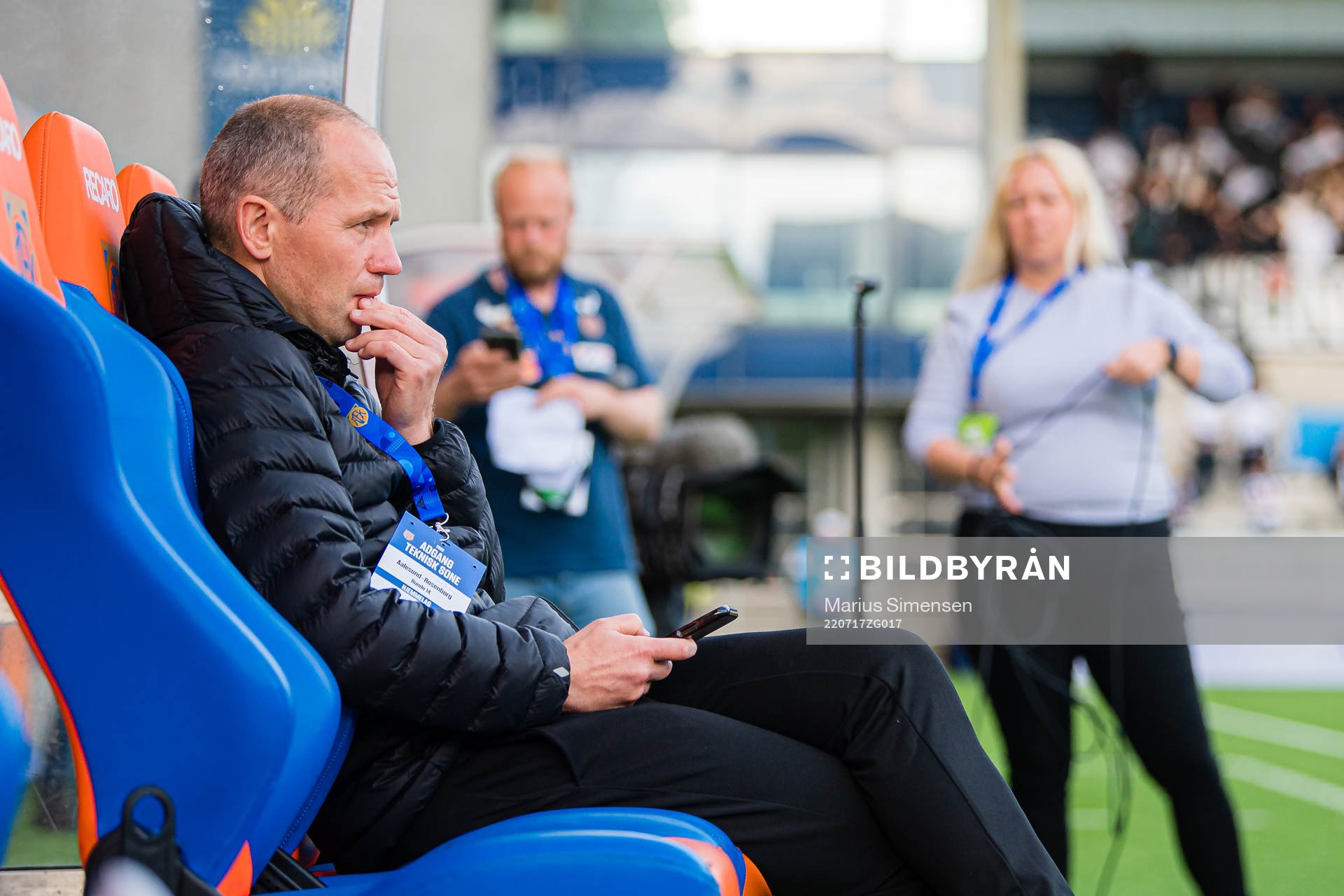 Bjørn Erik Melland, sports director of Aalesund, ahead of the Eliteserien match between Aalesund and Rosenborg on July 17, 2022 in Ålesund.