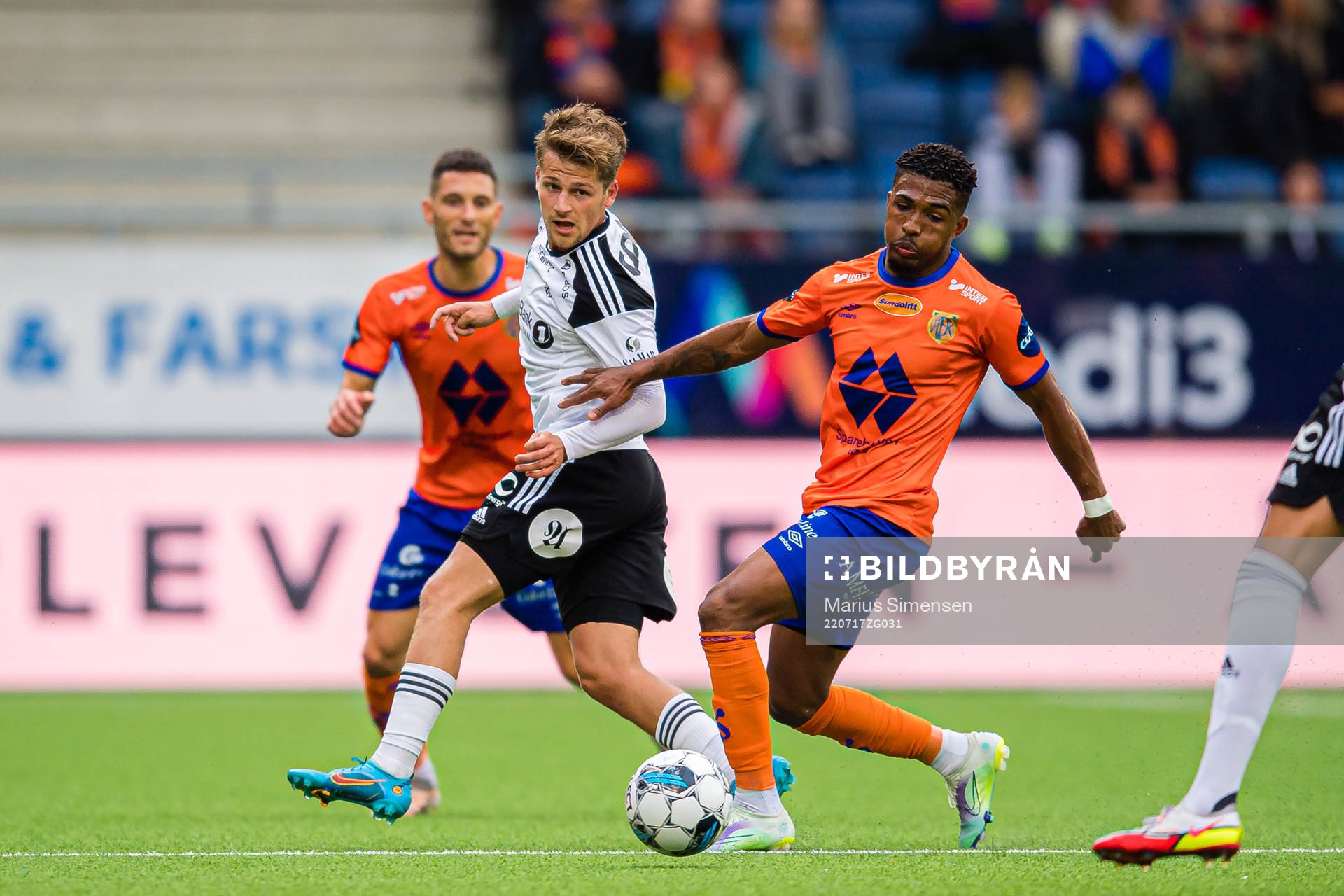 Carl Johan Holse Justesen of Rosenborg and Erikson Spinola