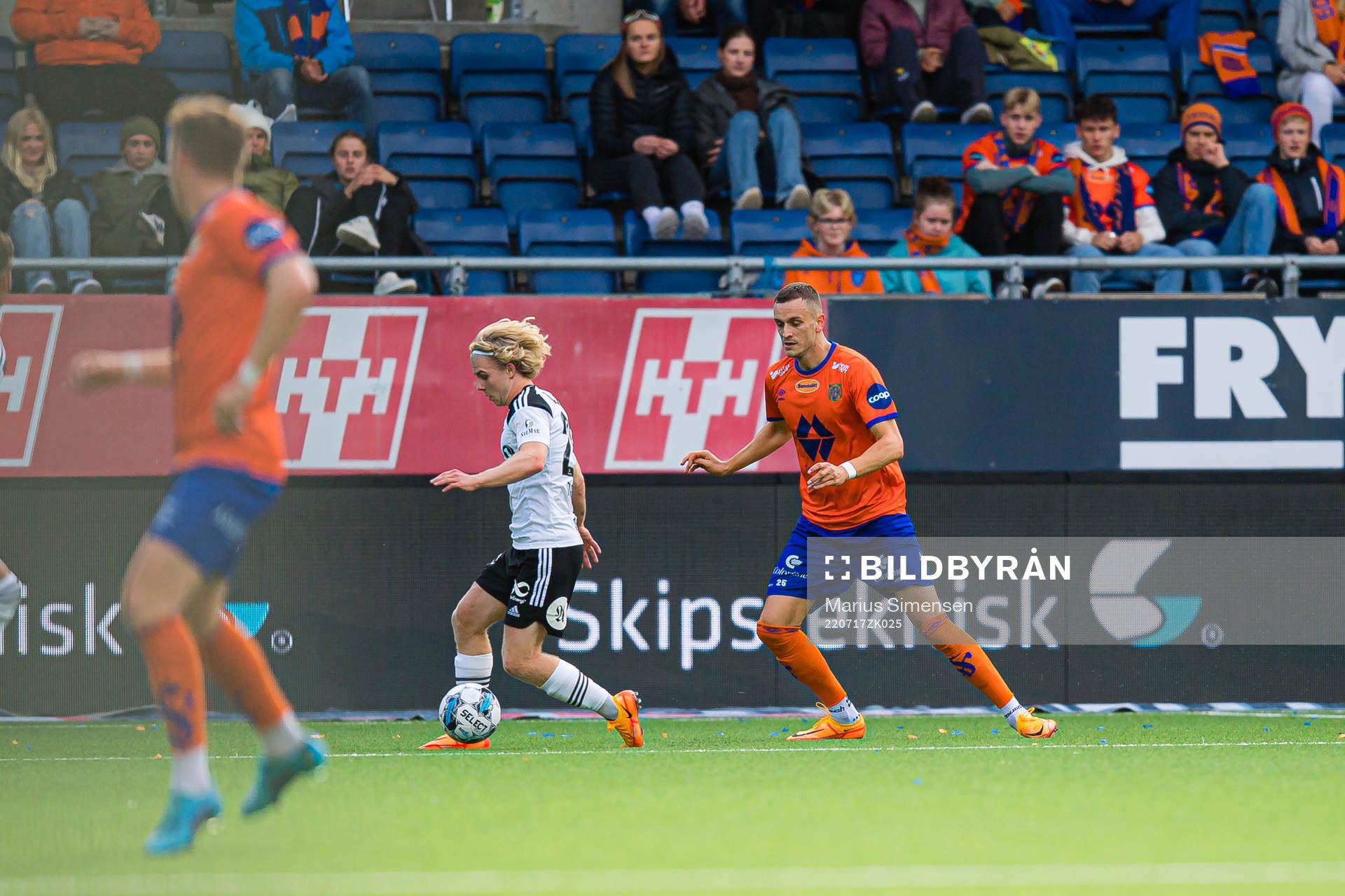 Edvard Sandvik Tagseth of Rosenborg and Besim Serbecic of