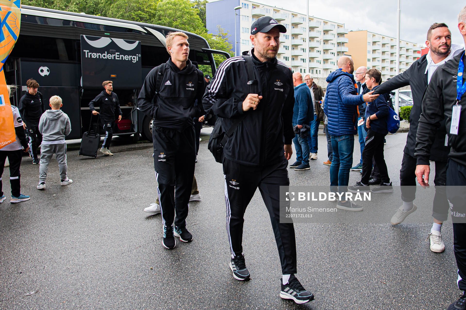 Geir Frigård, assistant coach of Rosenborg, arrives ahead of the Eliteserien match between Aalesund and Rosenborg on July 17, 2022 in Ålesund.