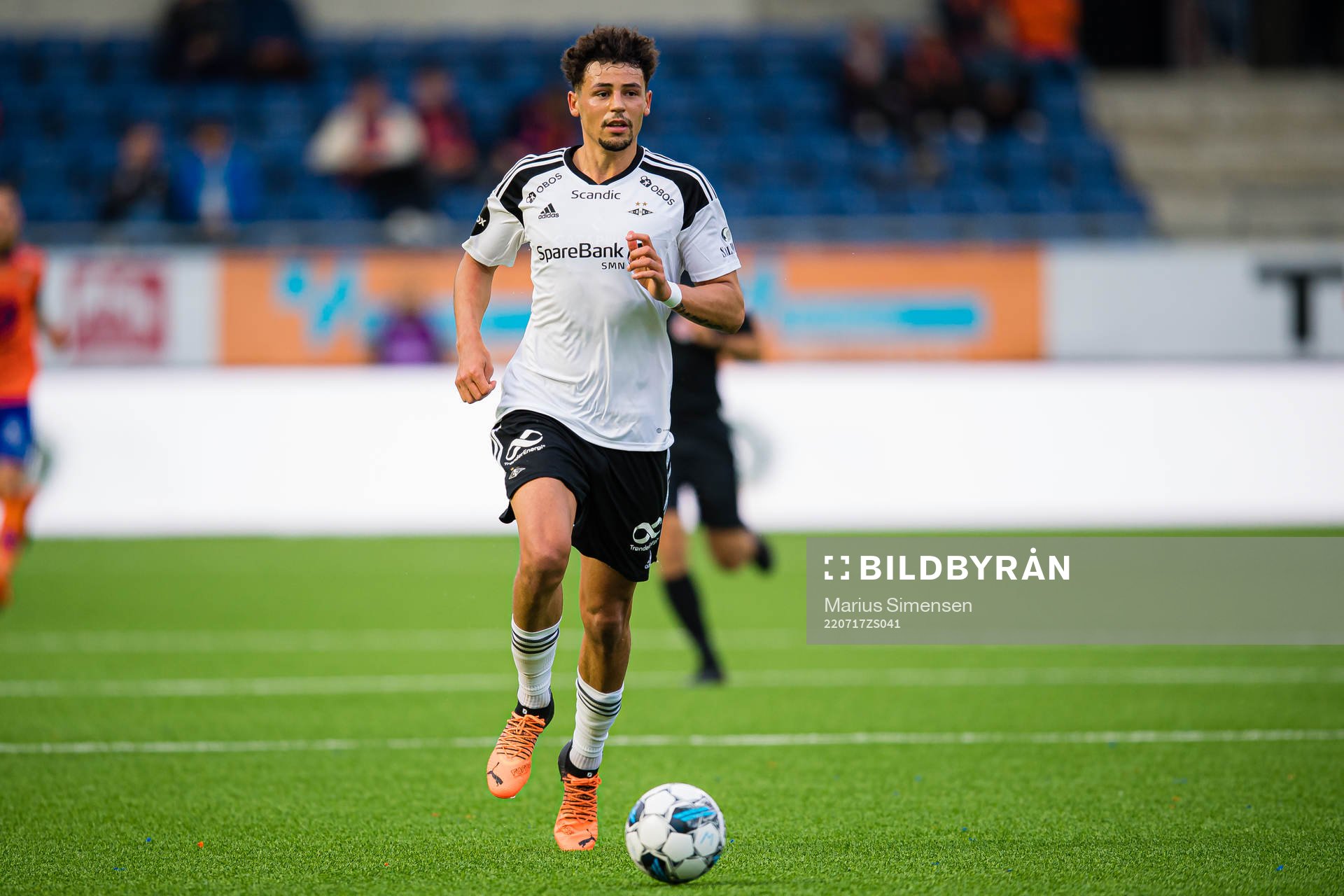 Samual Jarard Rogers of Rosenborg during the Eliteserien match between Aalesund and Rosenborg on July 17, 2022 in Ålesund.
