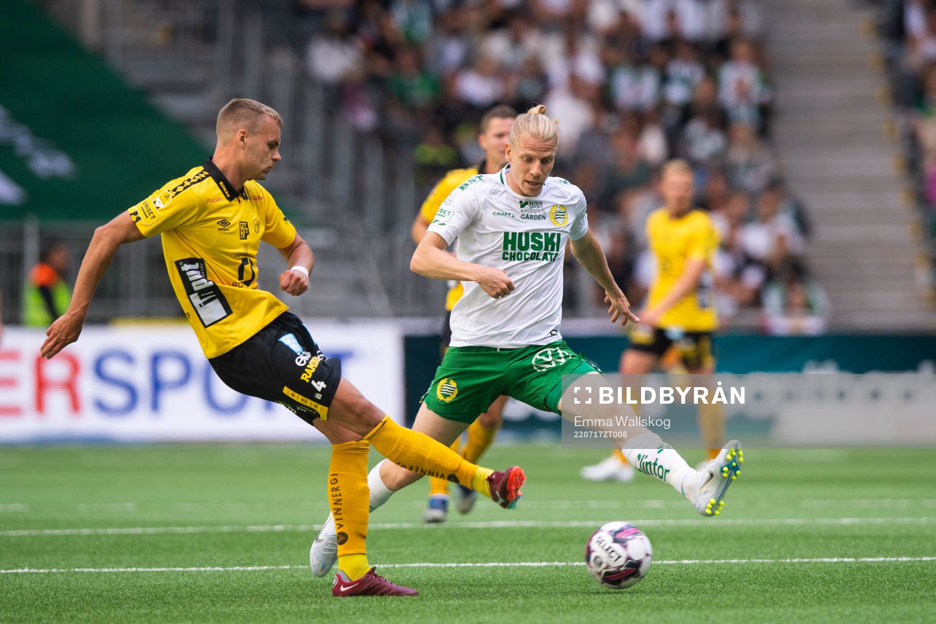 Elfsborgs Gustav Henriksson och Hammarbys Gustav Ludwigson