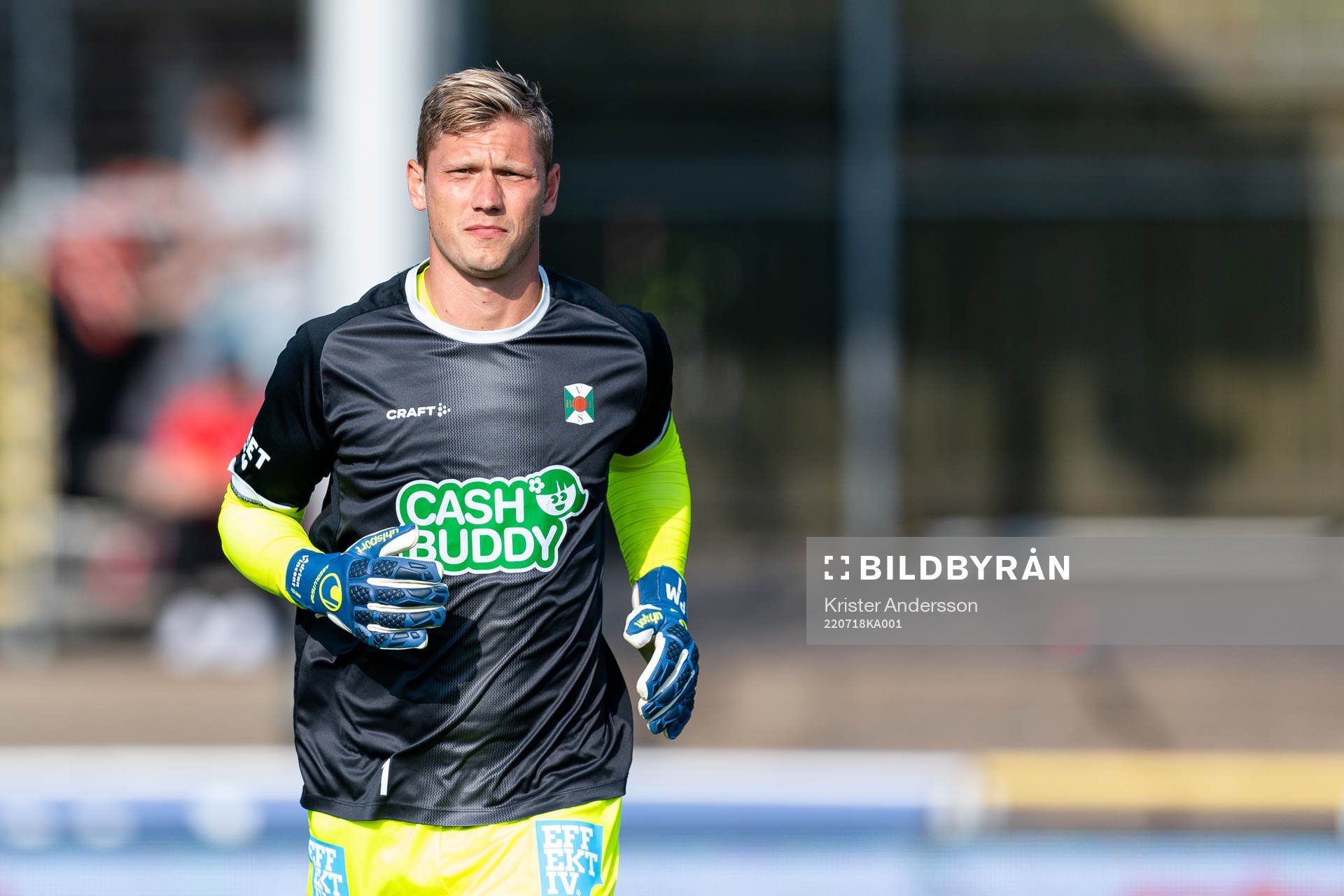 Varbergs målvakt Philip Mårtensson före fotbollsmatchen