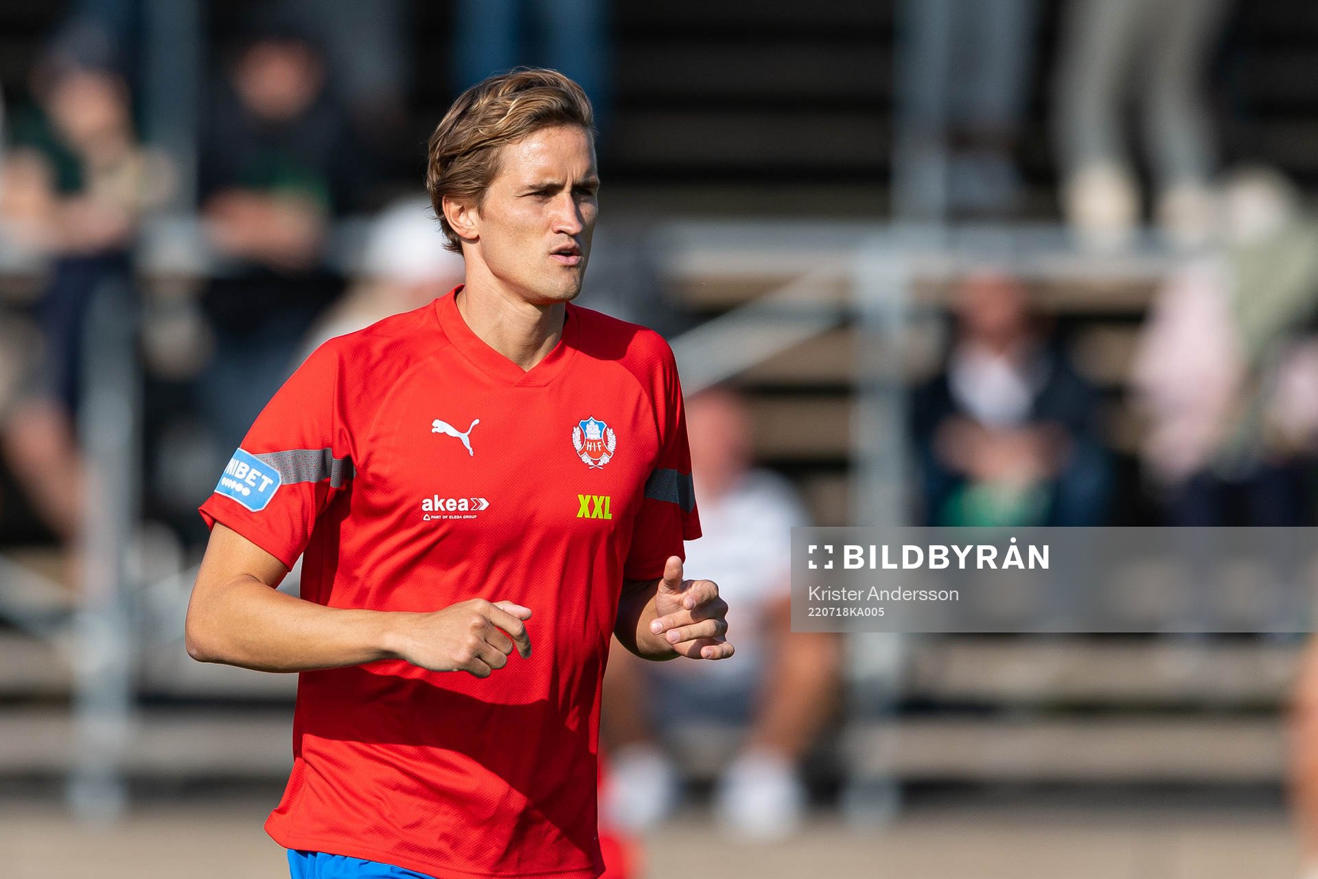 Helsingborgs Thomas Rogne före fotbollsmatchen i