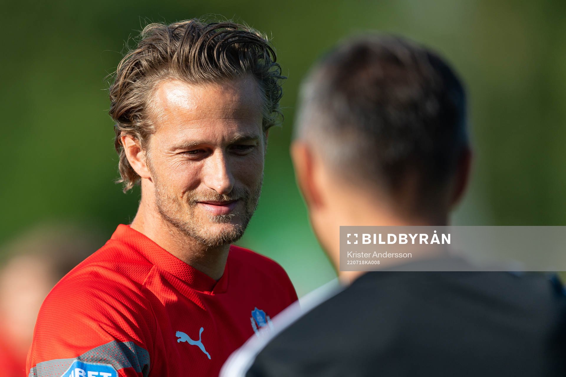 Helsingborgs målvakt Anders Lindegaard före