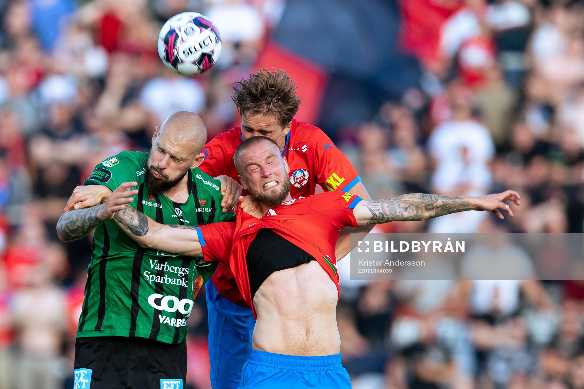 Varbergs Robin Simovic, Helsingborgs Thomas Rogne och