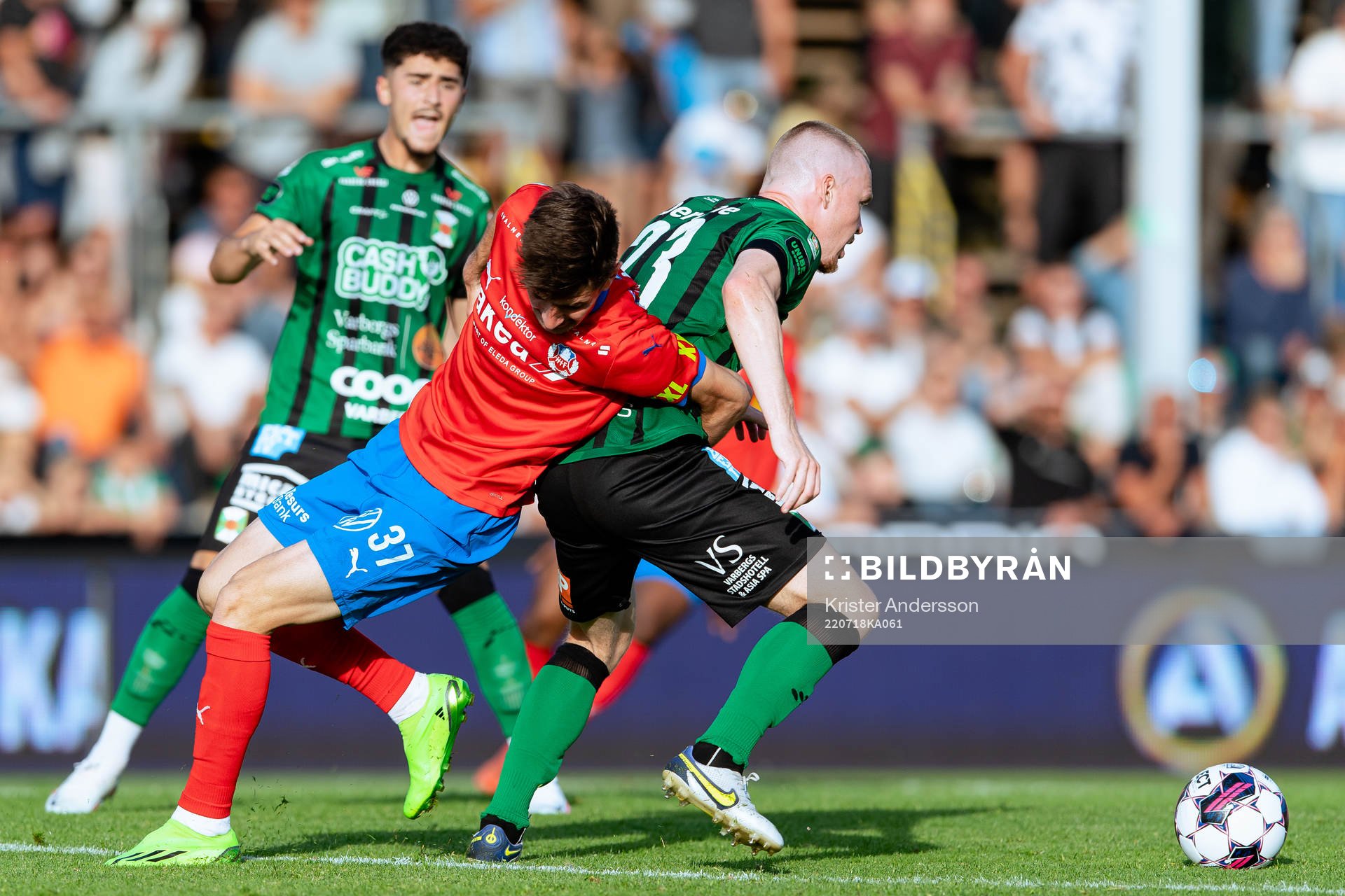 Helsingborgs Armin Gigovic och Varbergs Anton Liljenbäck