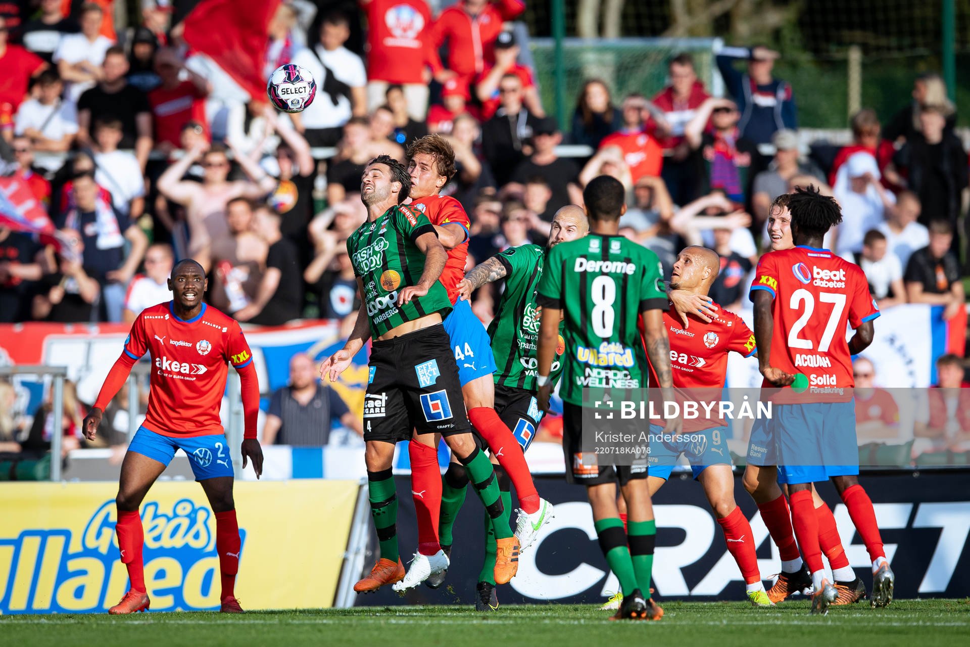 Varbergs Oliver Stanisic och Helsingborgs Thomas Rogne